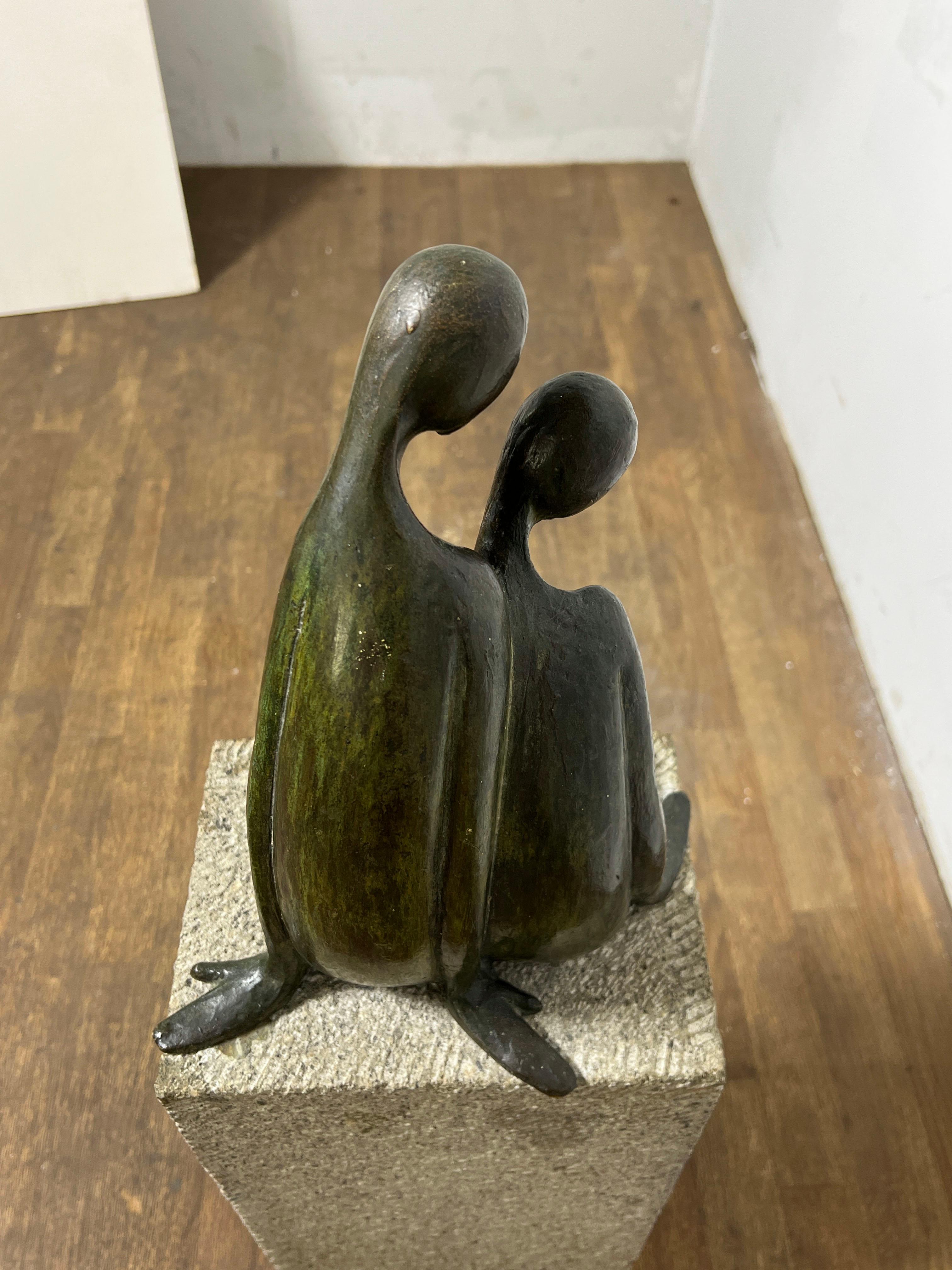 Ramiz Barquet Escultura Modernista de Bronce Ca. 1980s en venta 4