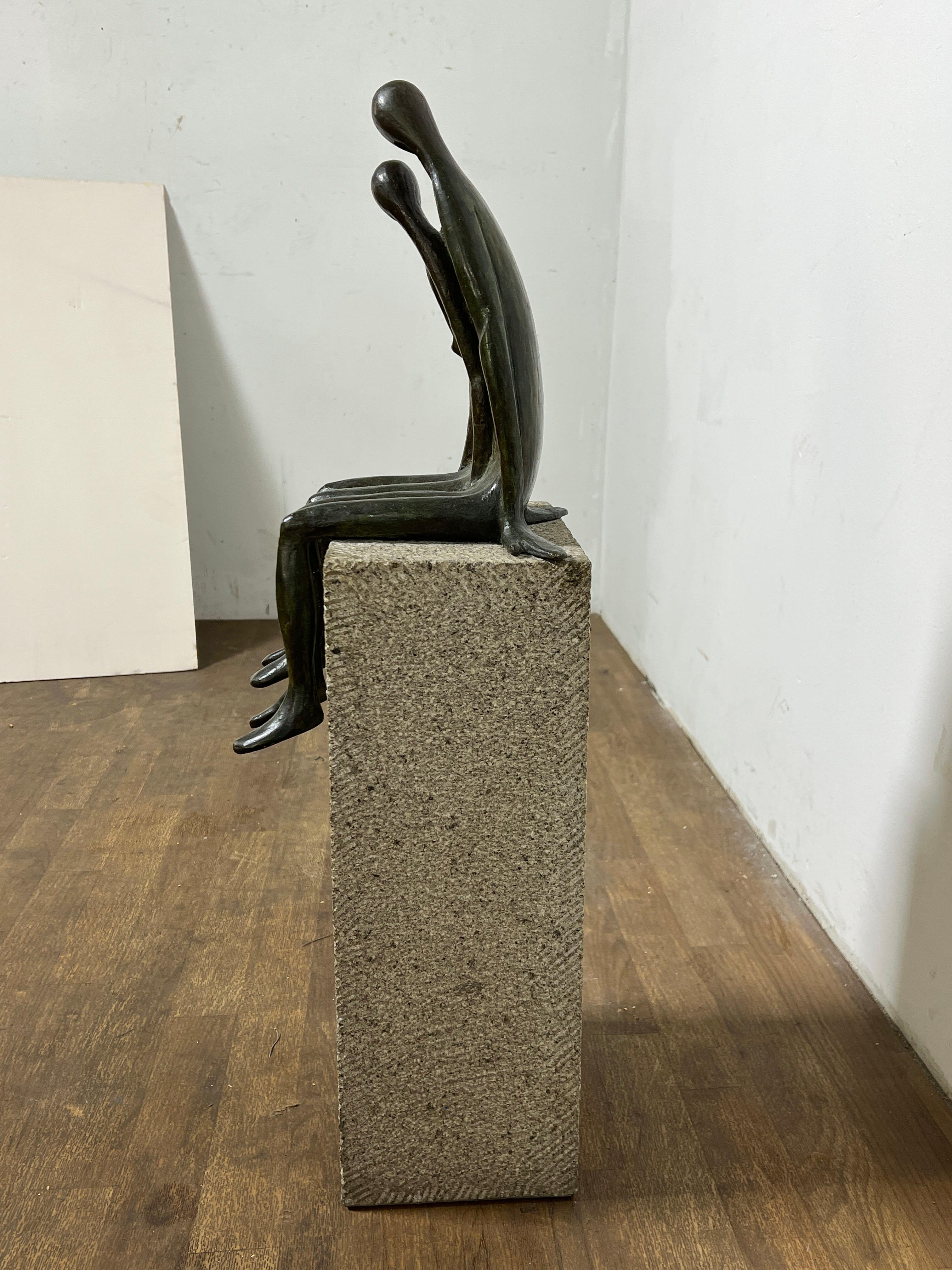 Ramiz Barquet Escultura Modernista de Bronce Ca. 1980s Moderno de mediados de siglo en venta