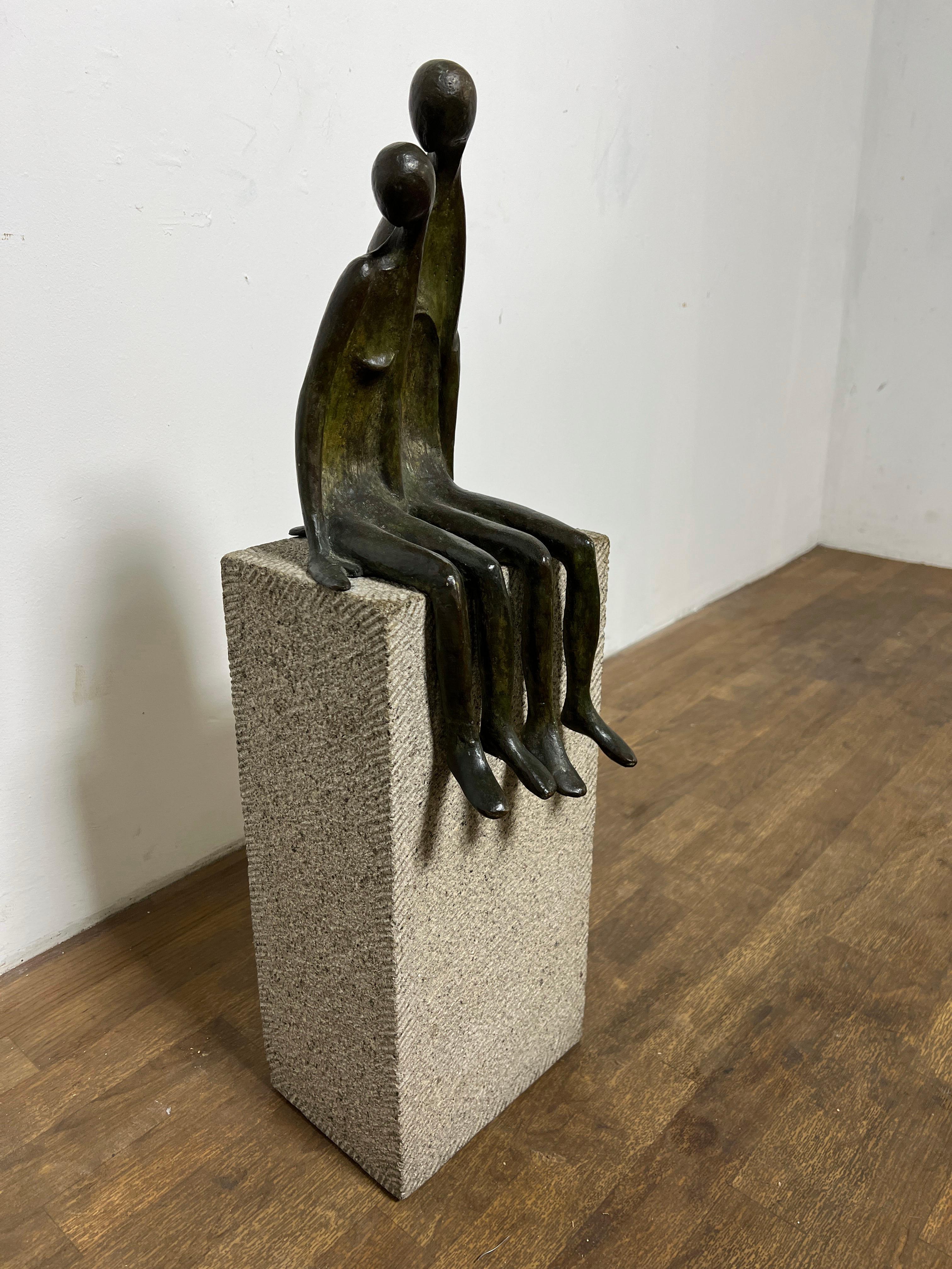 Ramiz Barquet Escultura Modernista de Bronce Ca. 1980s Mexicano en venta