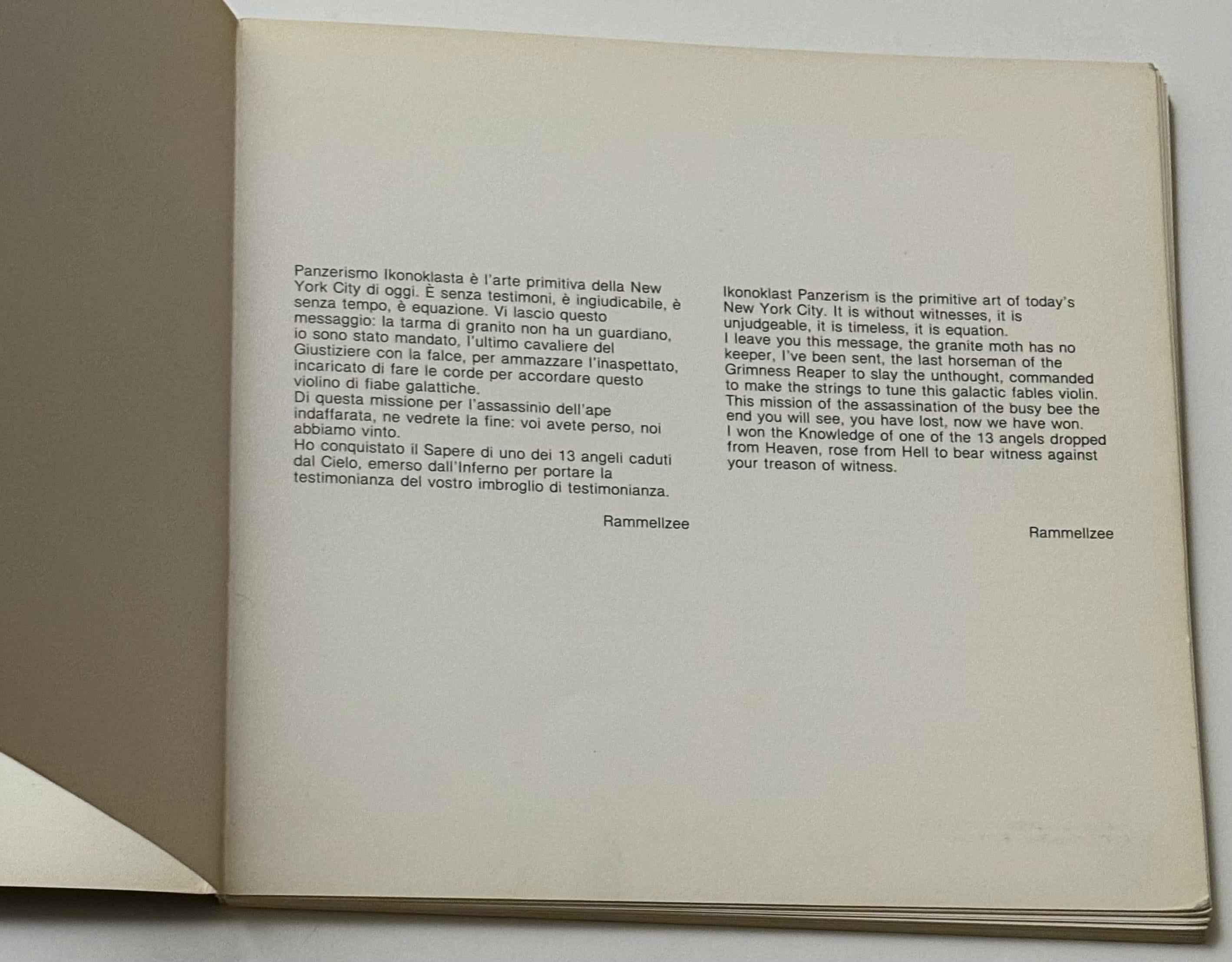 Rammellzee The Equation 1987 (1987 Rammellzee exhibition catalog) For Sale 9