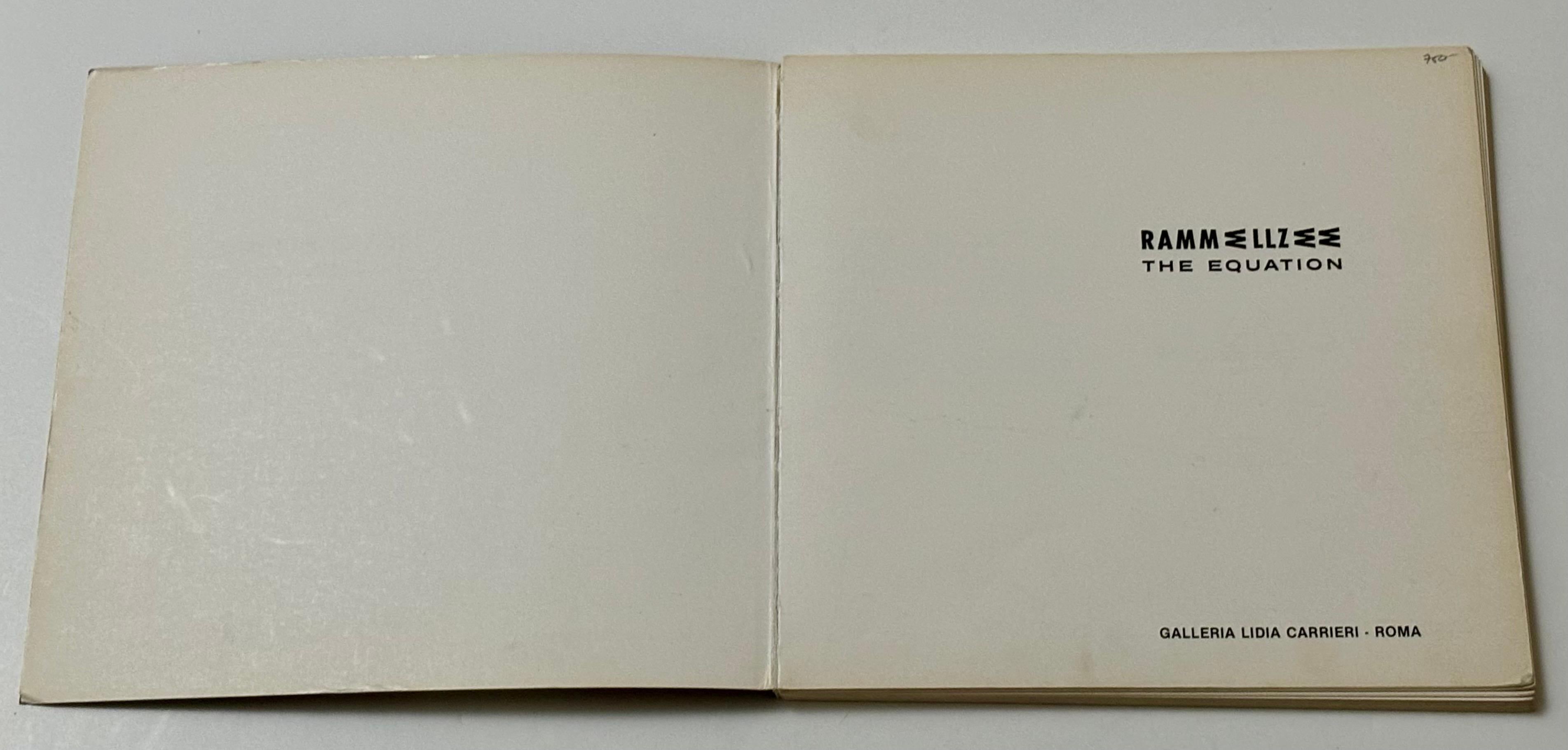 North American Rammellzee The Equation 1987 (1987 Rammellzee exhibition catalog) For Sale