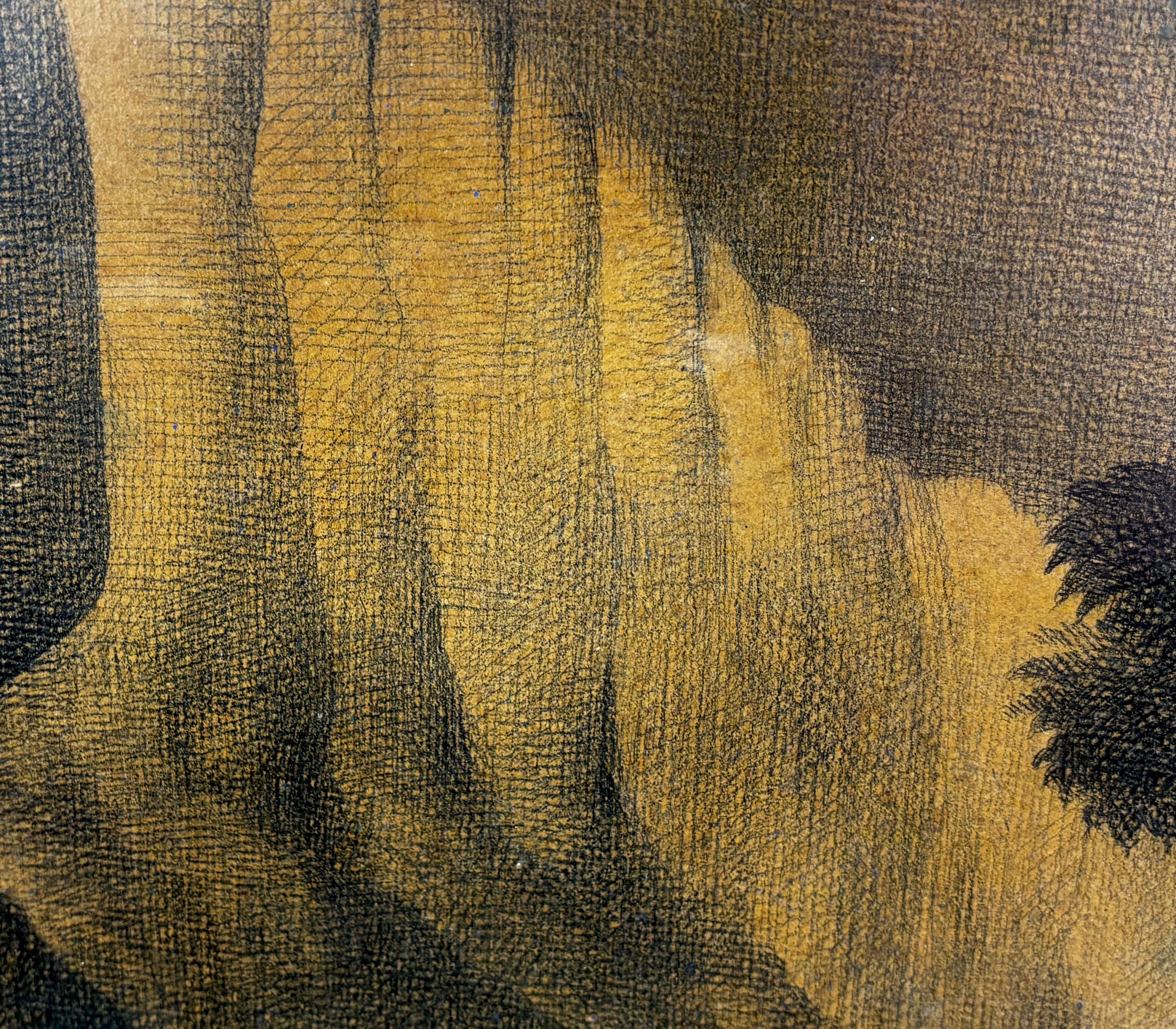 Violinista - Ramón Calsina - Dibujo a carbón sobre papel For Sale 2