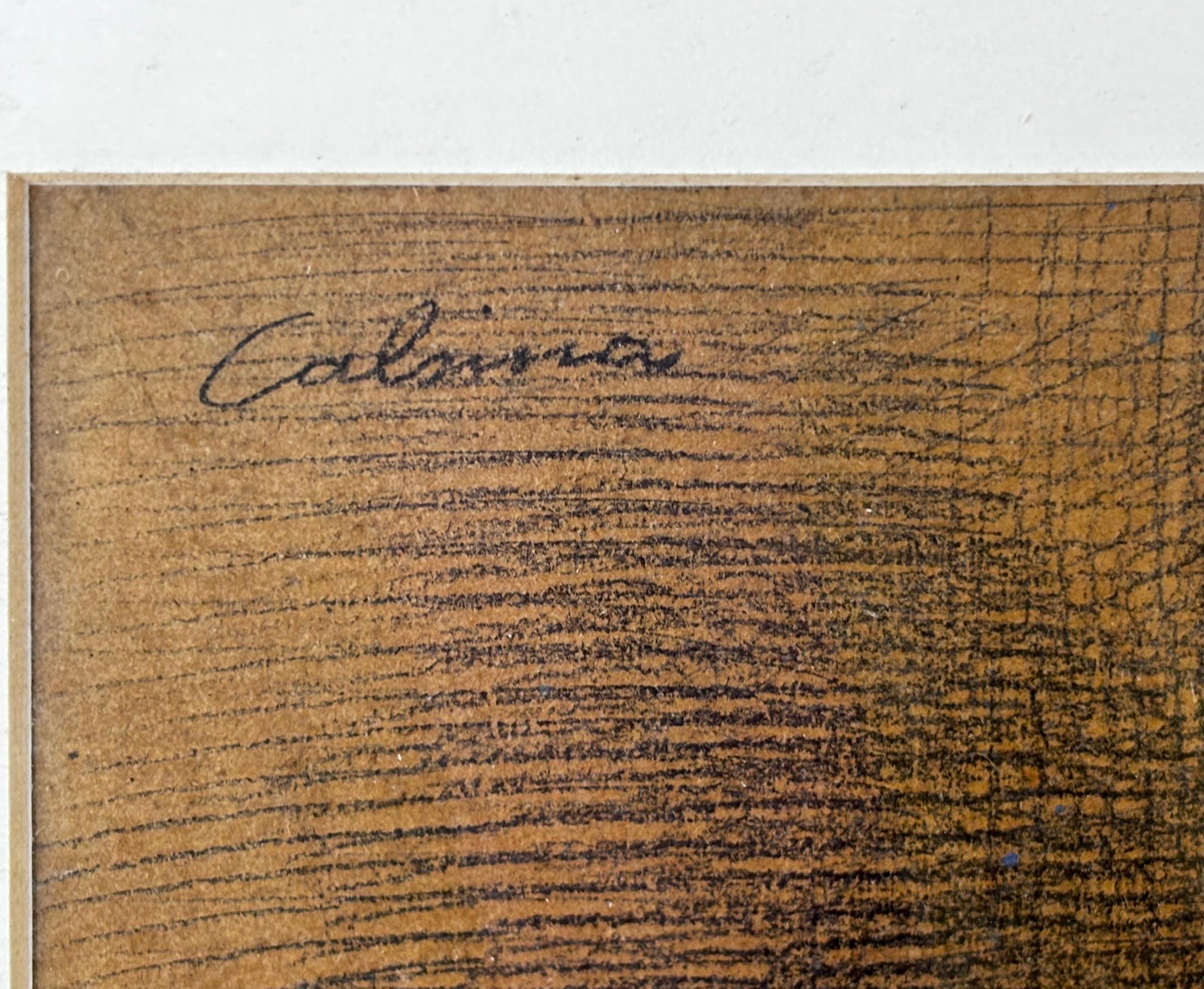 Violinista - Ramón Calsina - Dibujo a carbón sobre papel For Sale 5