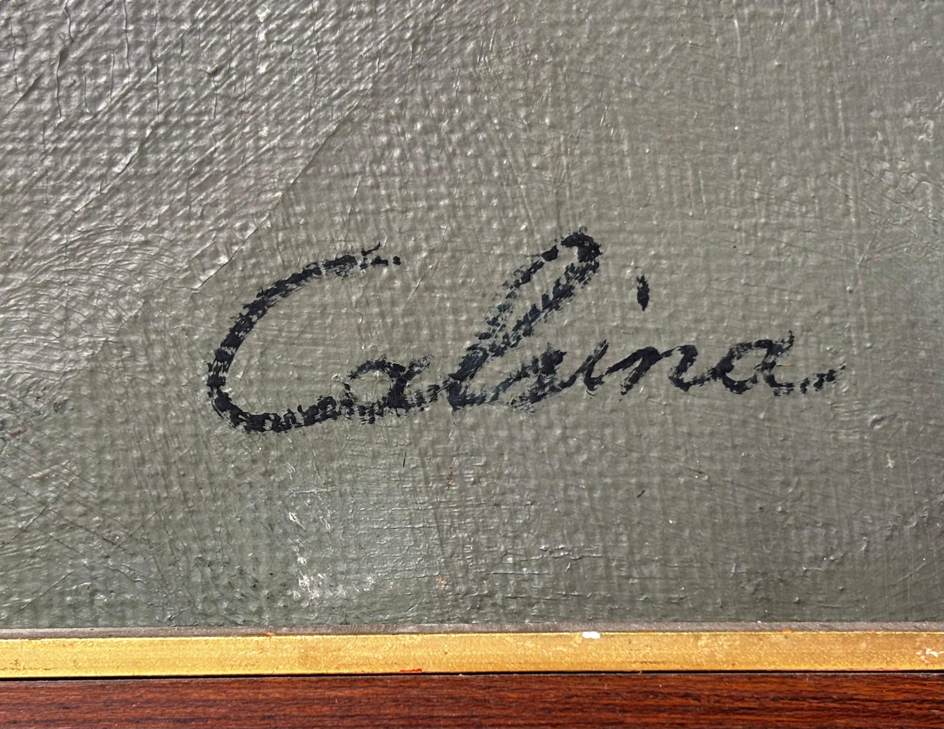 Ramón Calsina Baró – Flowers, Signed Oil on Canvas For Sale 4