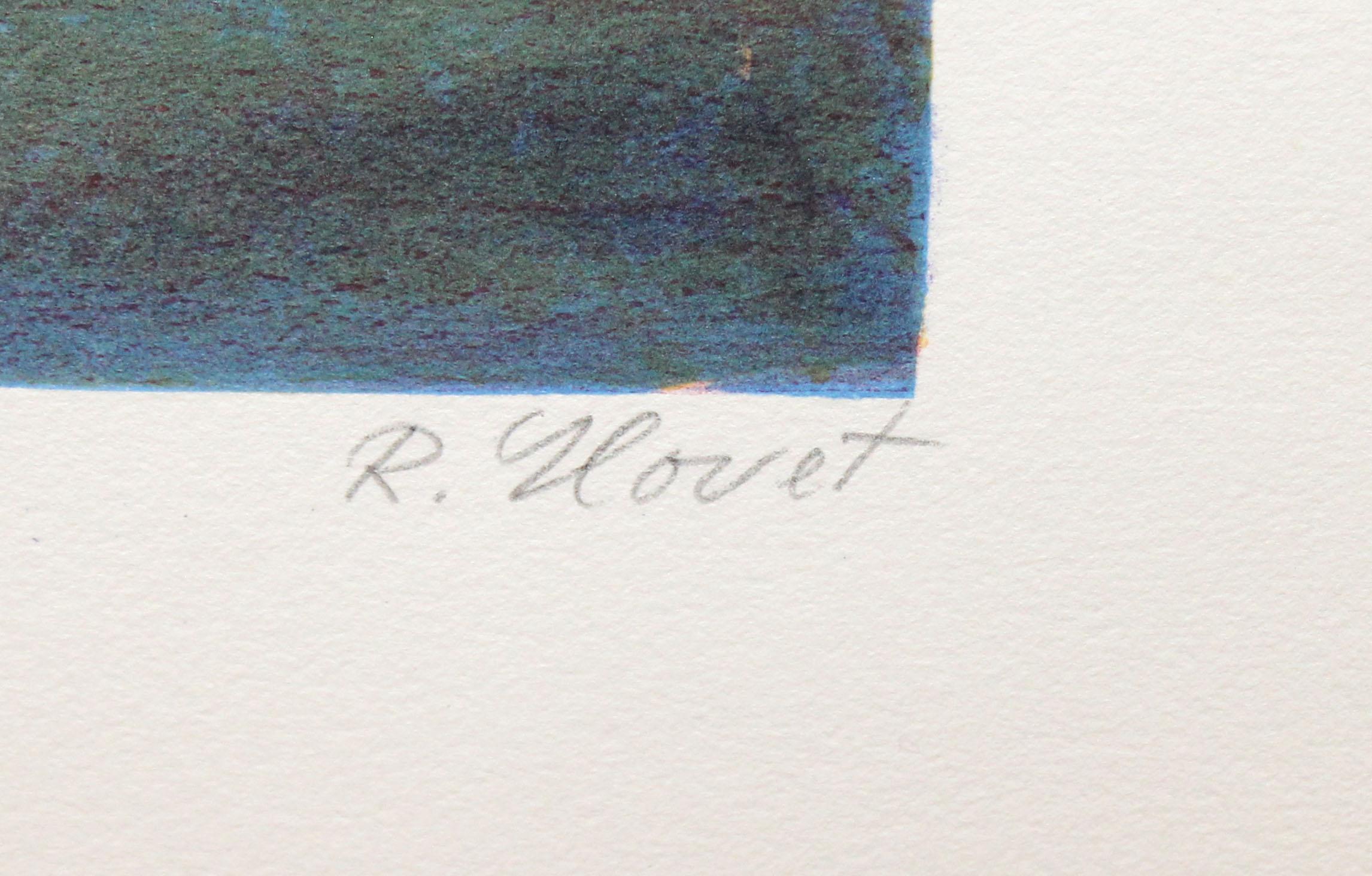 Litografia sobre papel - Día de feria - Tiraje: 13/250 - Print Impresionista de Ramón Llovet Miserol