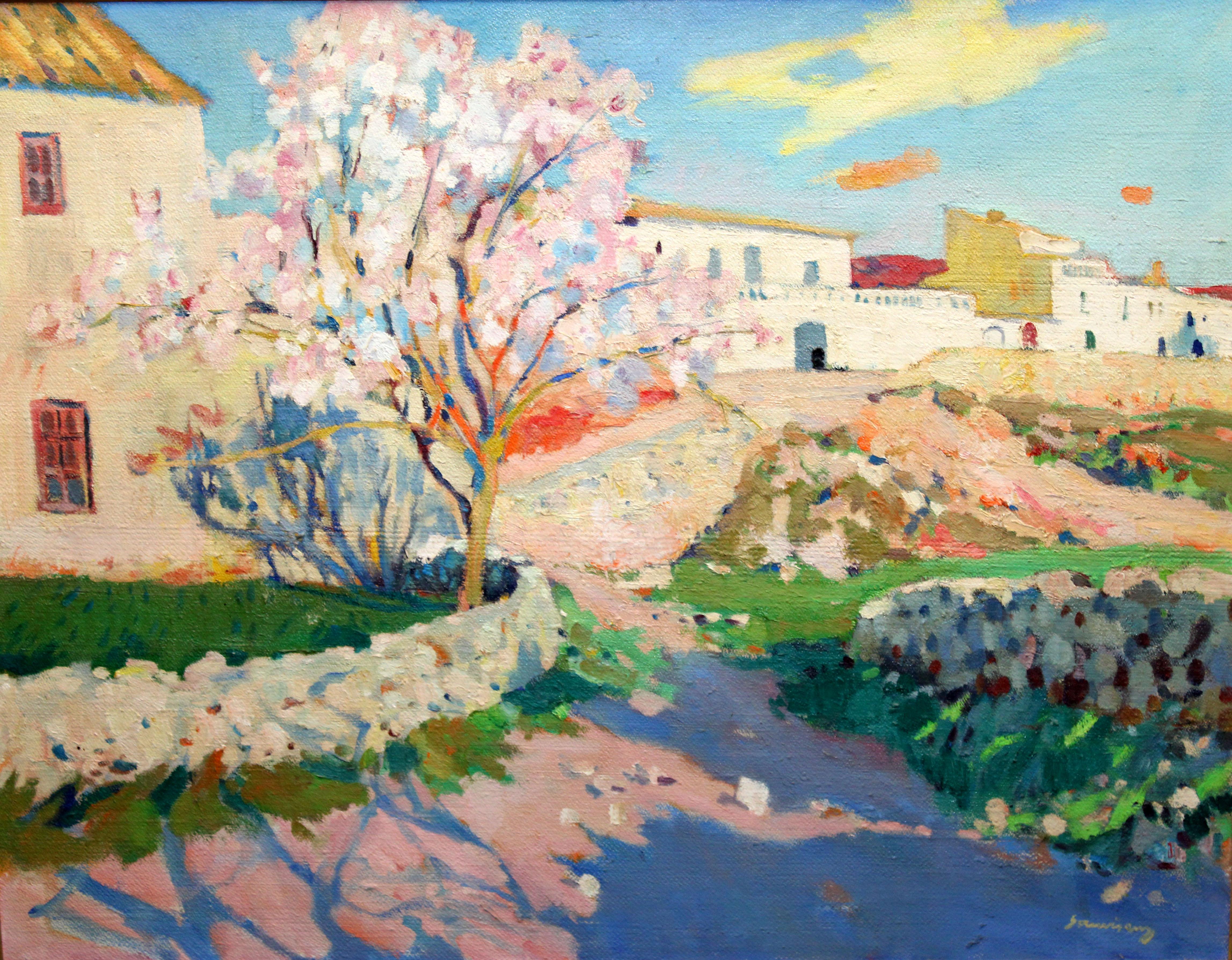 Ramón Sanvisens i Marfull Landscape Painting - Paisaje - Óleo sobre tela