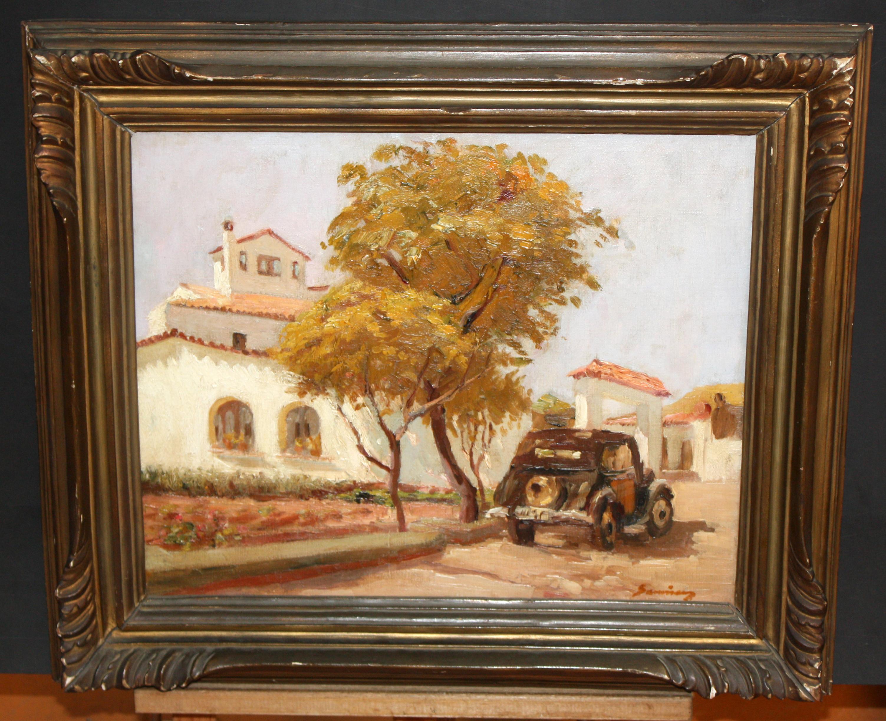 Recuerdos de un viaje antiguo - Óleo sobre tela - Painting by Ramón Sanvisens i Marfull
