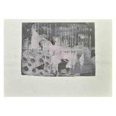 Composizione astratta - Dipinto originale di Ramón Sánchez Cascado - 1961