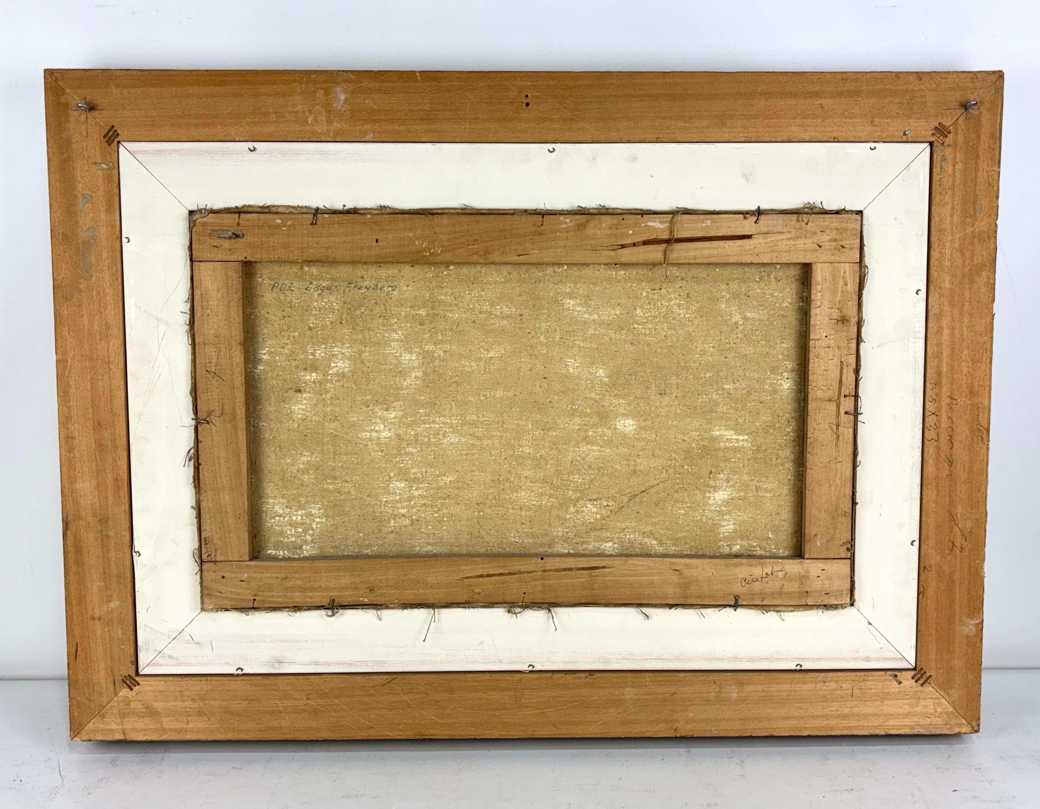 MAR REVUELTO - OLEO LIENZO - AÑO 1963 en venta 5