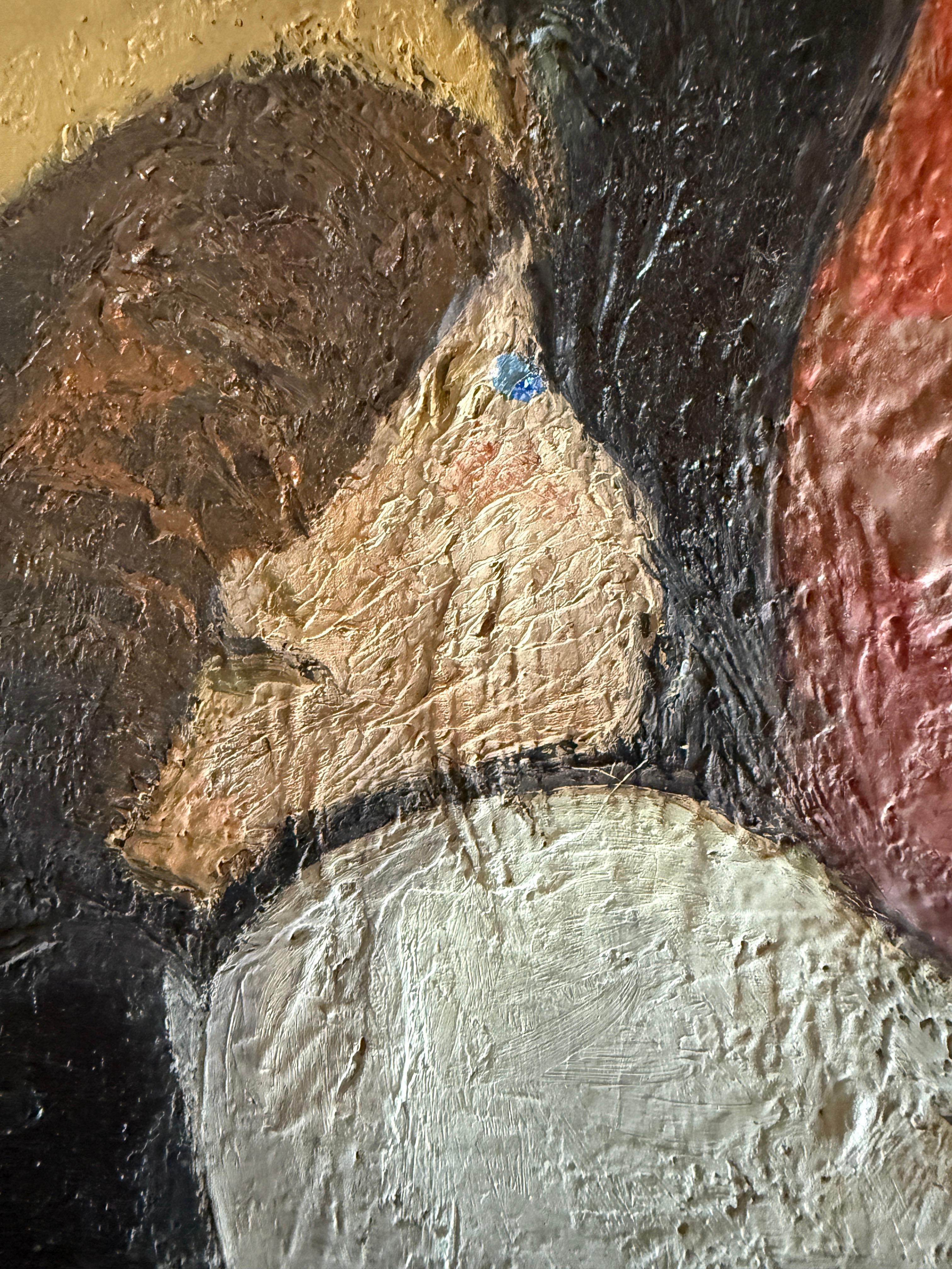 Title: Virgin Mary and Child Jesus

Artist: Ramón Aguilar Moré (Barcelona, 1924 – 2015)

Date: 1950

Technique: Oil on canvas

Dimensions: 55 x 46 cm (21.7 x 18.1 in)

Signature: Signed in the lower left corner: R. Aguiló-Mons, dated