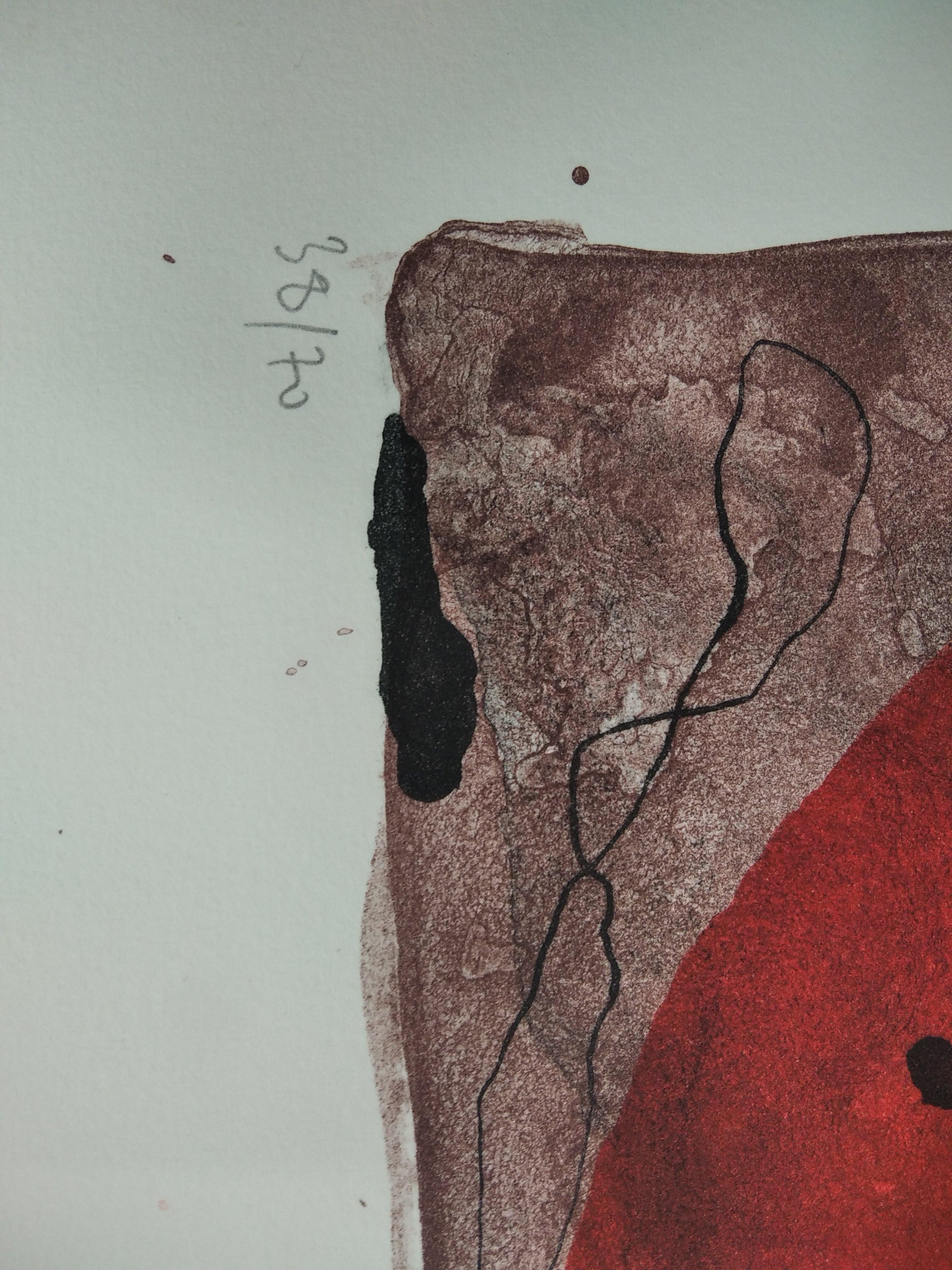 Unbenannt (Pink), Abstract Print, von Ramon Canet 