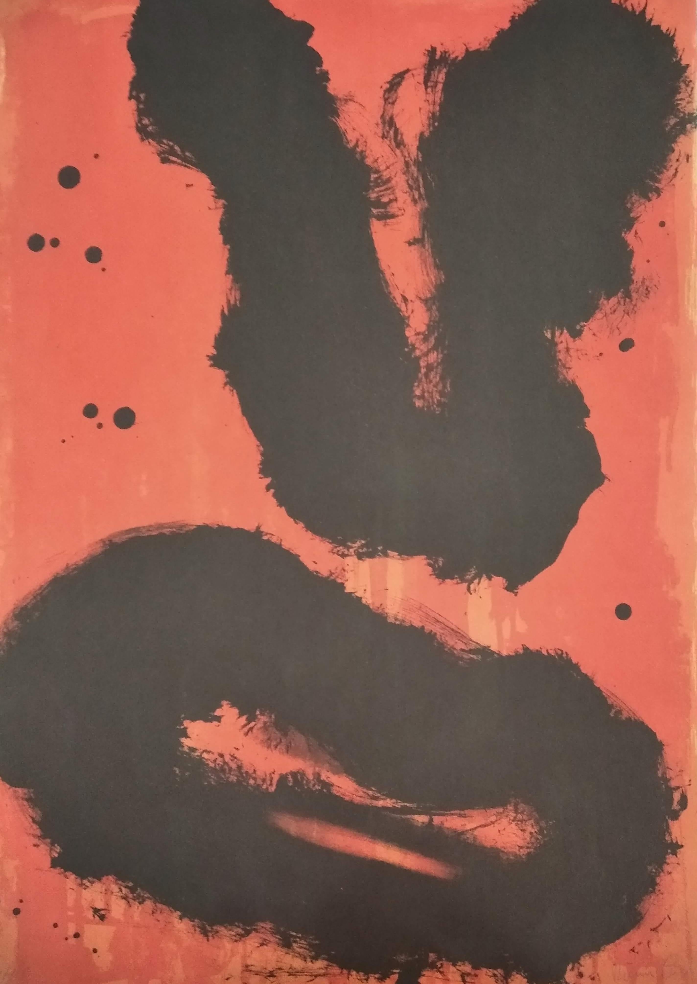 Untitled - Black Abstract Print by Ramon Canet 