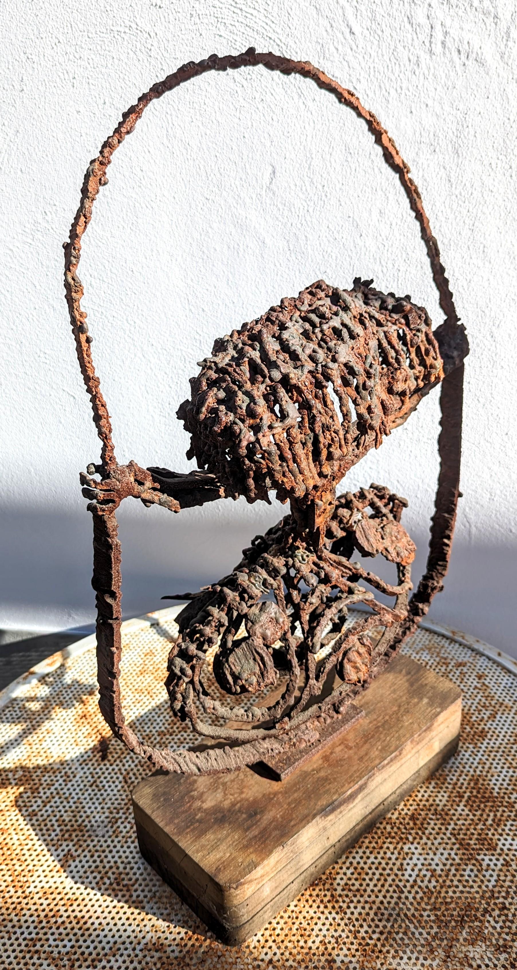 Ramón Carrera Brutalist Iron Sculpture, Spain 1960s For Sale 5