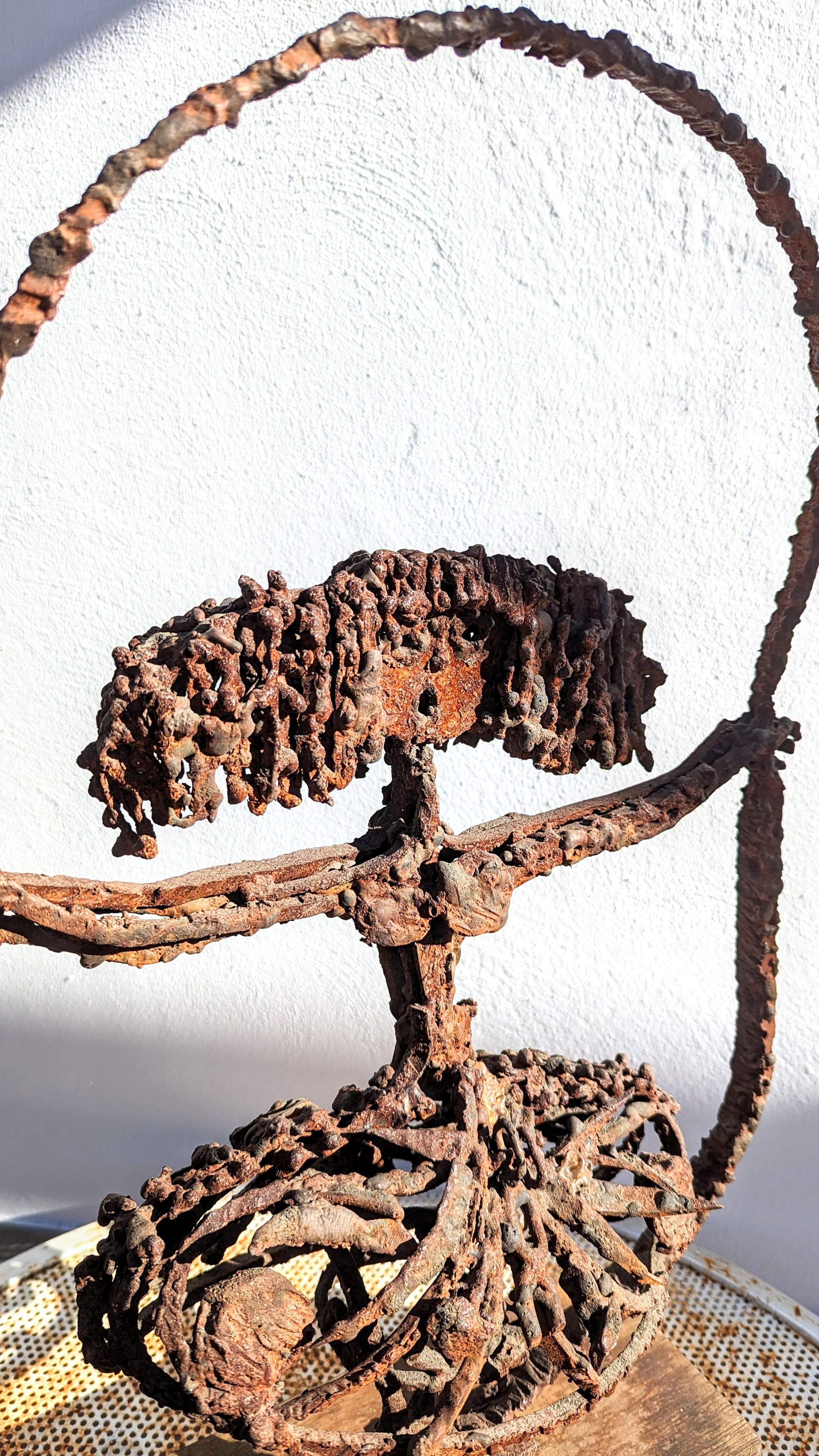 Ramón Carrera Brutalist Iron Sculpture, Spain 1960s For Sale 9