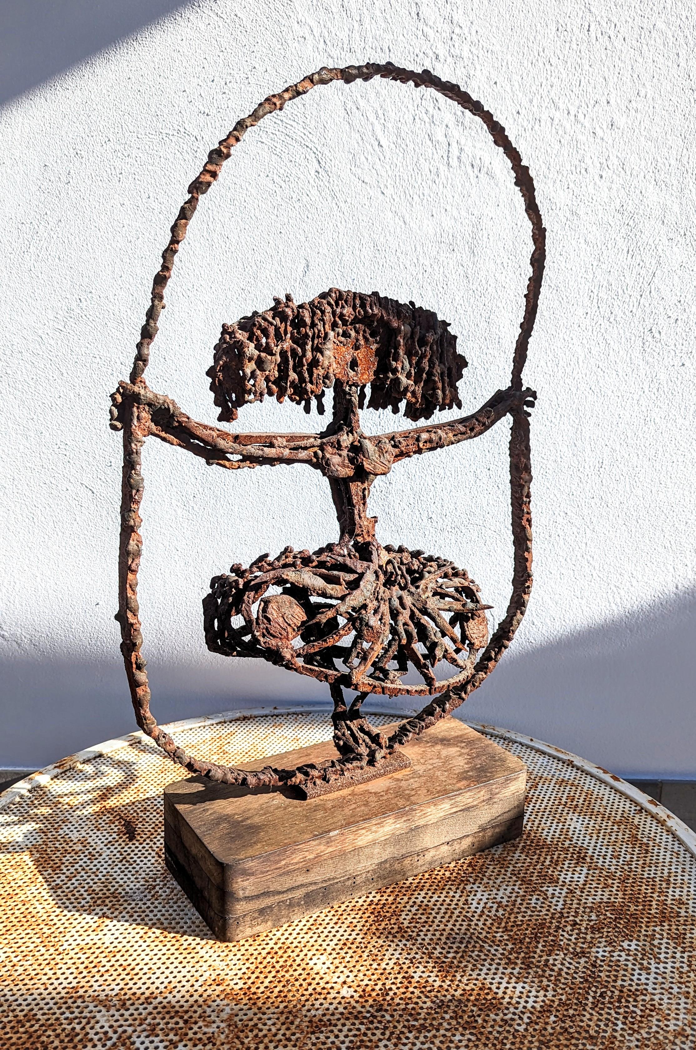Ramón Carrera Brutalist Iron Sculpture, Spain 1960s For Sale 12