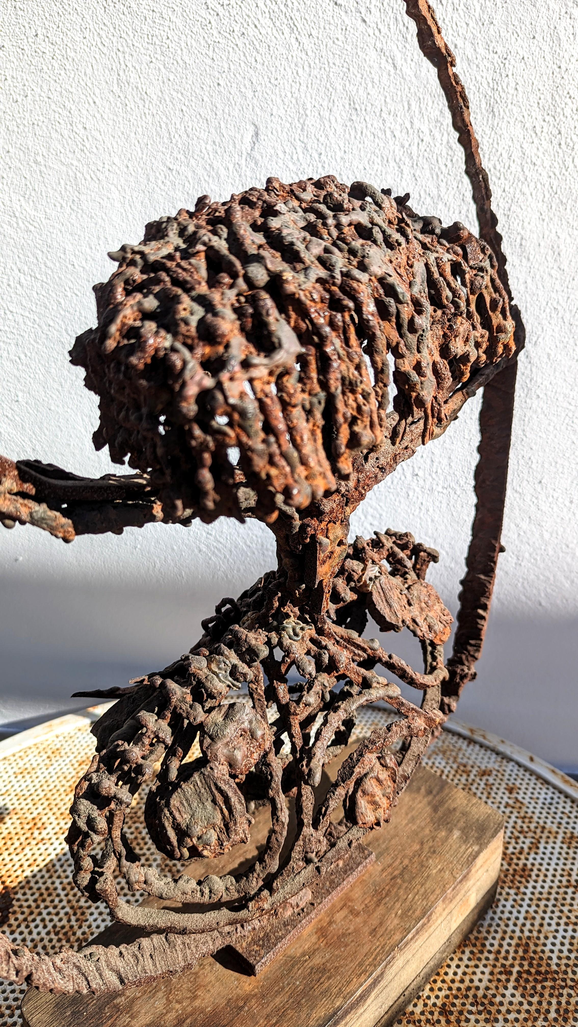 Ramón Carrera Brutalist Iron Sculpture, Spain 1960s For Sale 3