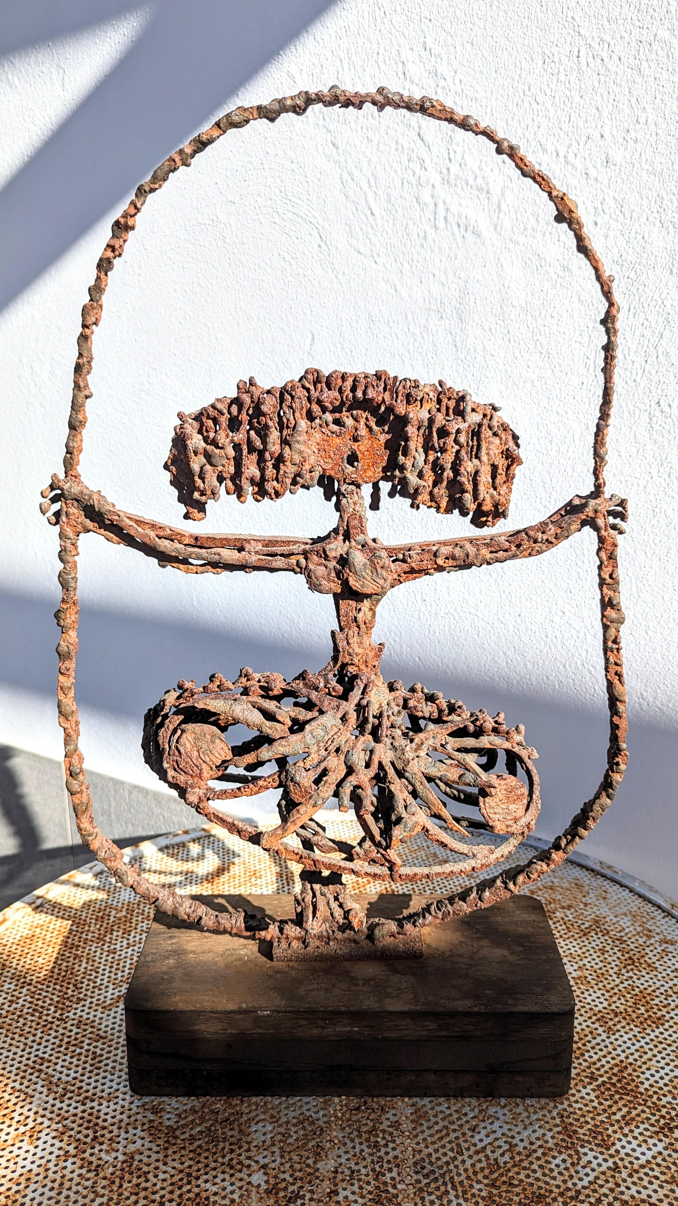 Ramón Carrera Brutalist Iron Sculpture, Spain 1960s For Sale 4