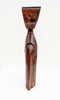 Ramón Carrera Brutalist Wood Sculpture, Spain 1960s