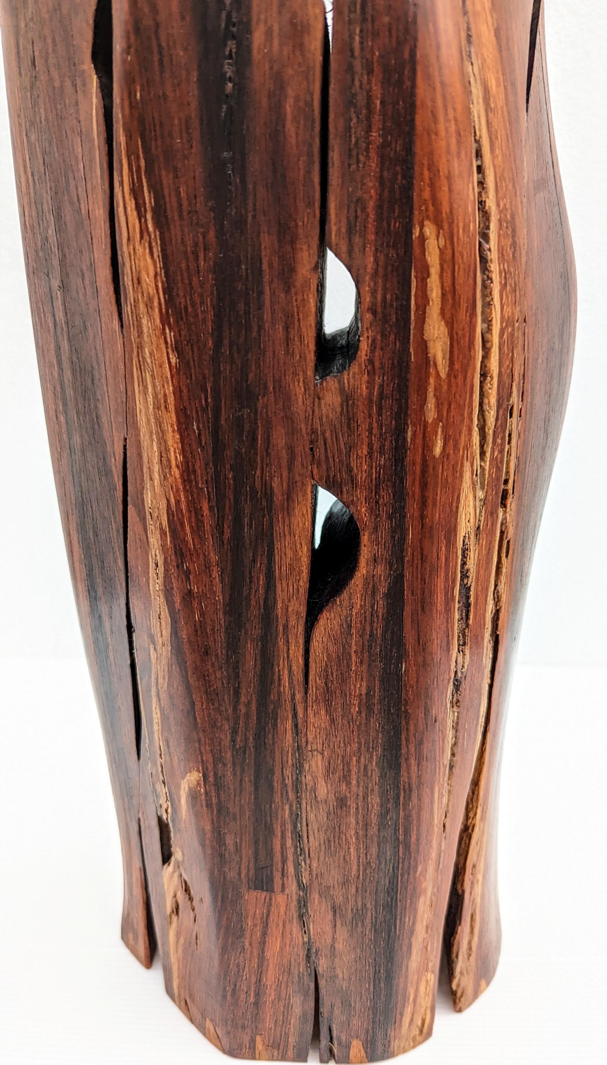 Spanish Ramón Carrera Brutalist Wood Sculpture, Spain 1960s For Sale