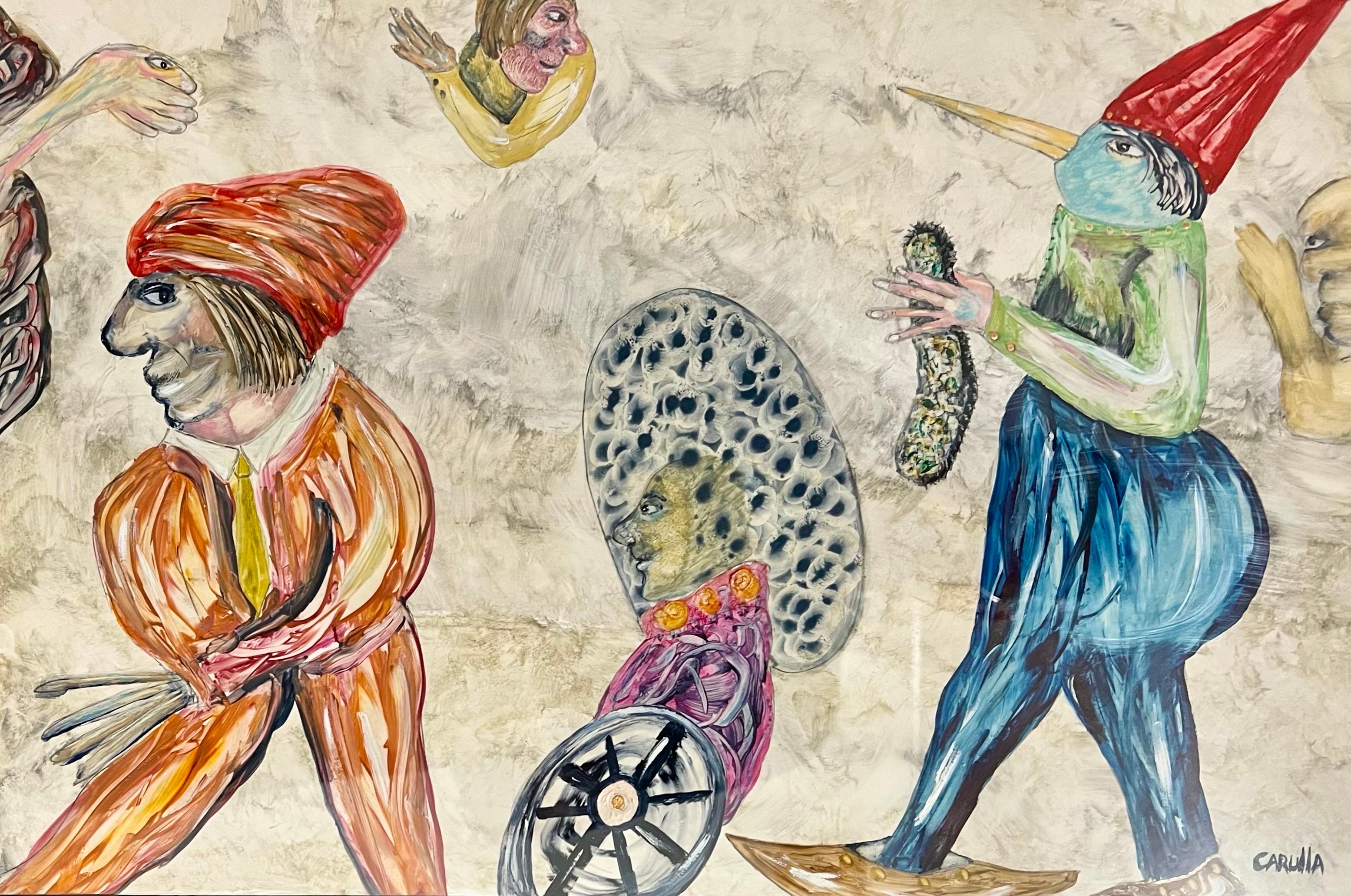 Arte cubana Pittura astratta a olio Arte popolare latinoamericana Ramon Carulla surrealista 9