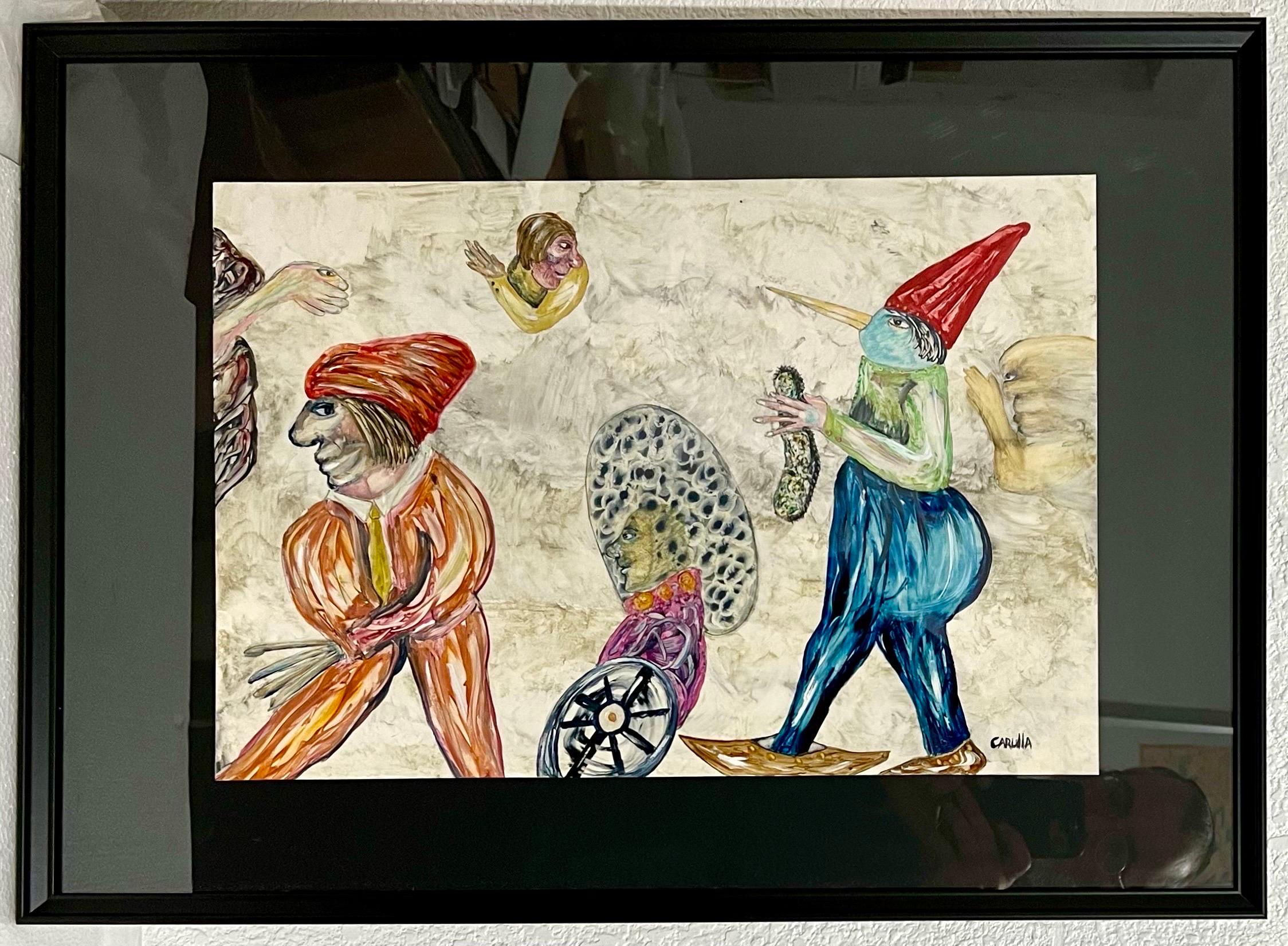Arte cubana Pittura astratta a olio Arte popolare latinoamericana Ramon Carulla surrealista 11