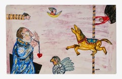 Cuban Art Abstract Oil Painting Latin American Ramon Carulla Surrealist Folk Art