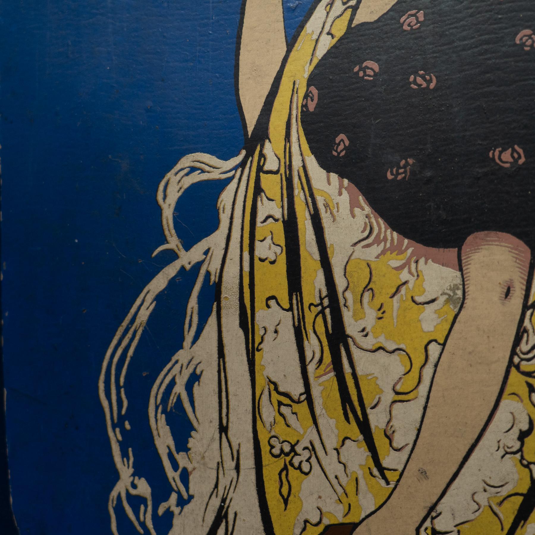 Ramon Casas 'Anis del Mono' Druck Fragment Gerahmt, um 1930 (Mitte des 20. Jahrhunderts) im Angebot