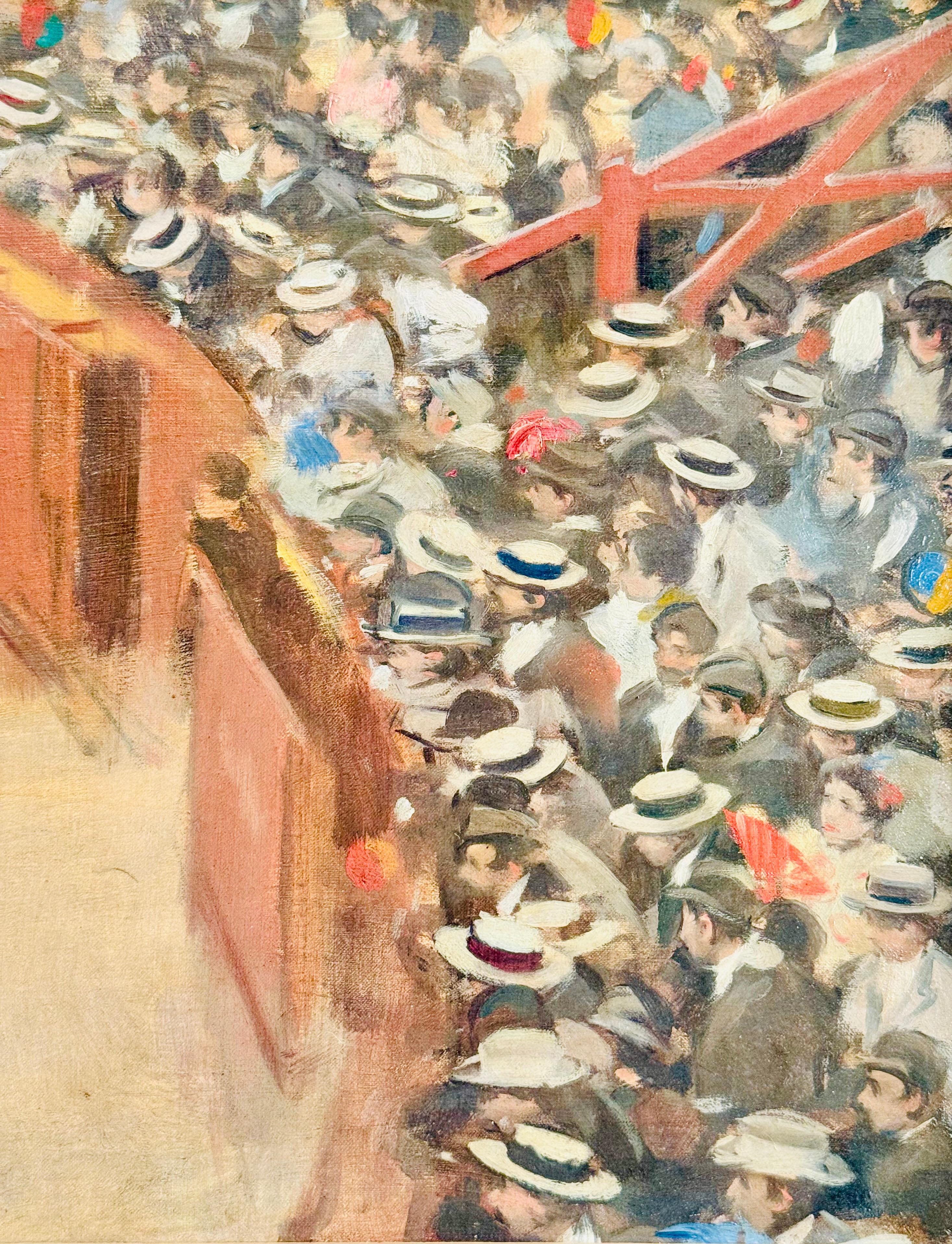 Corrida - Post-Impressionist Painting by Ramon Casas y Carbo