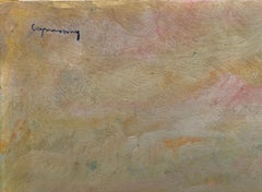 Rural Scene at Sunset oil on canvas painting spanish landscape