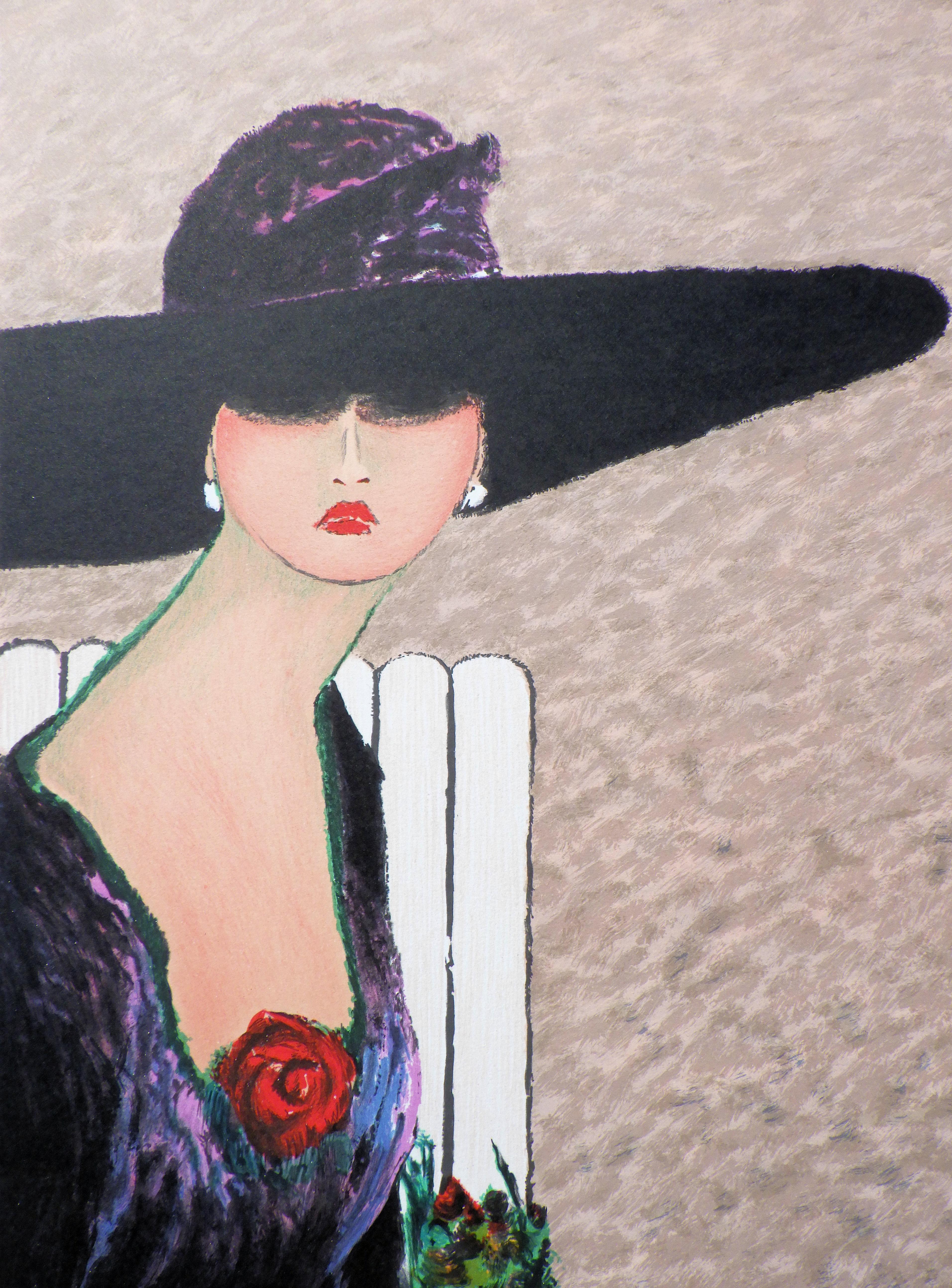 Ramon DILLEY (1932-2013)
DEAUVILLE : Twenties Elegant, 1982

Original Lithograph
Handsigned in pencil
Numbered / 250 (the number you can see can be different)
On Vellum 76 x 56 cm (c. 30 x 22 in)

Excellent condition