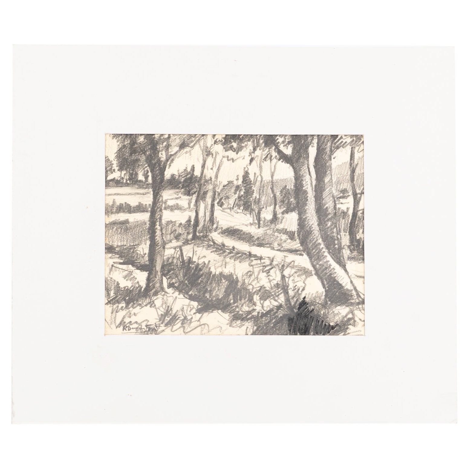 Ramon Duran Font Drawing, circa 1960