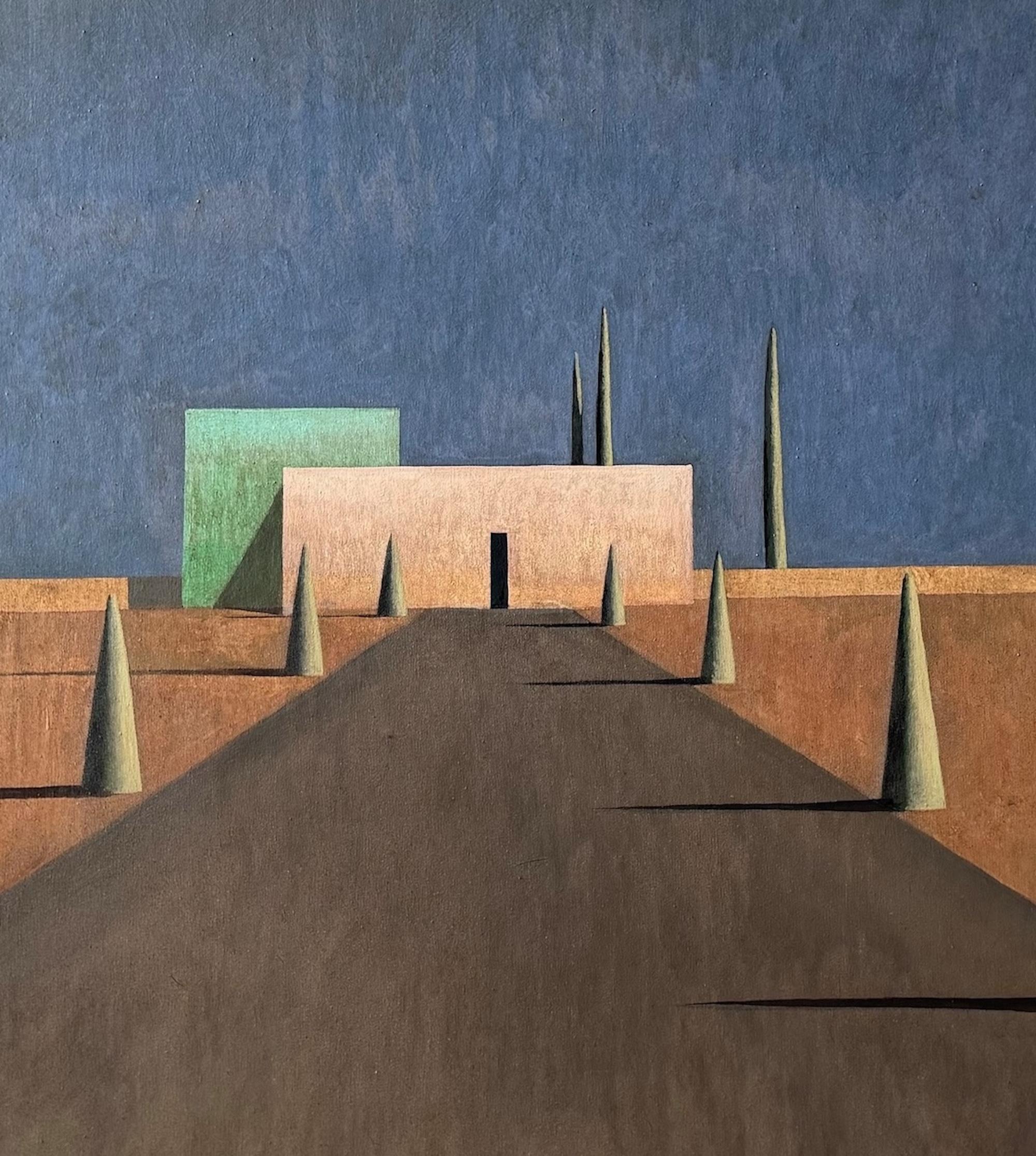 ADUGNIVA 4 by Ramon Enrich - Contemporary painting, landscape, architecture im Angebot 2