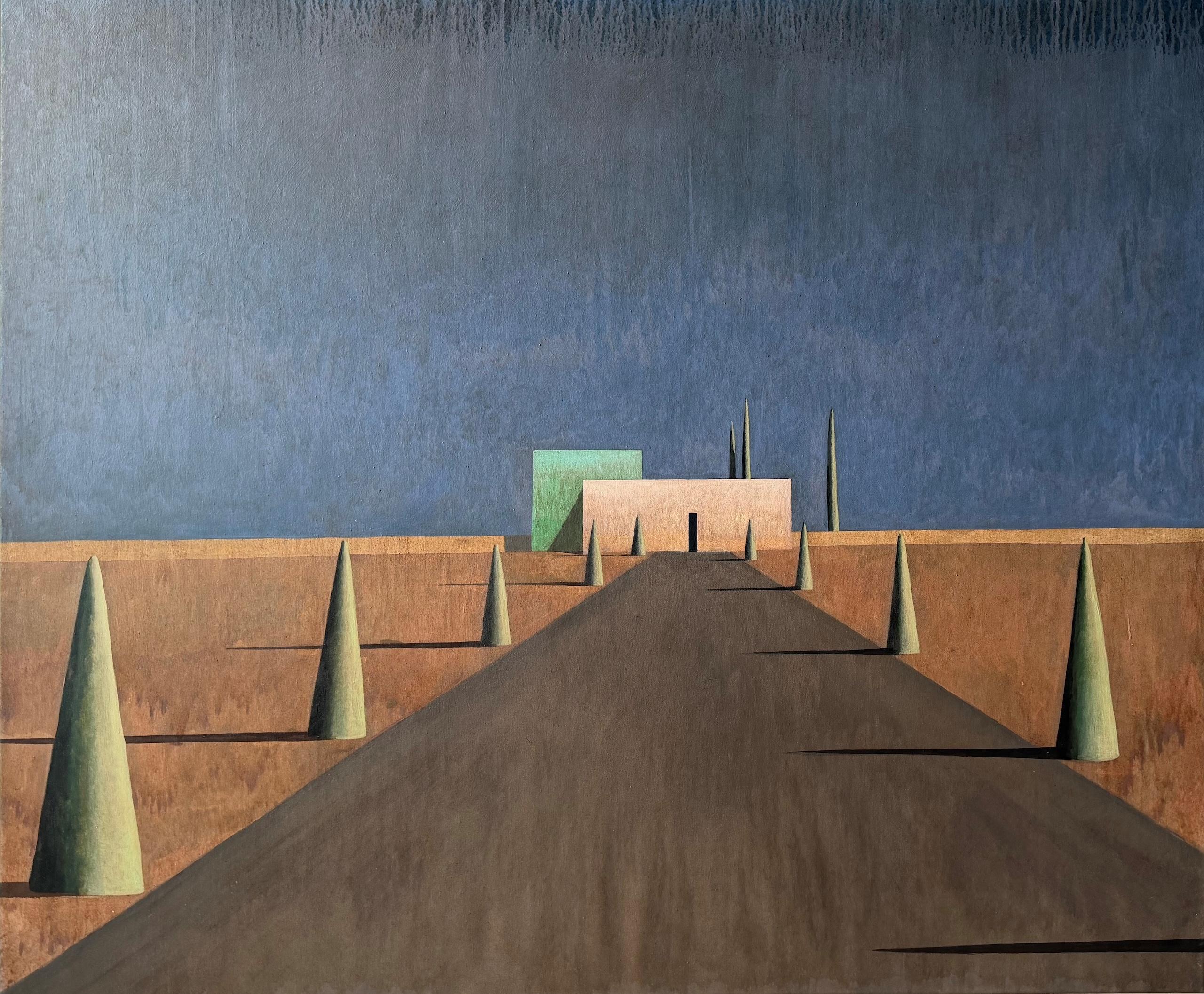 ADUGNIVA 4 by Ramon Enrich - Contemporary painting, landscape, architecture