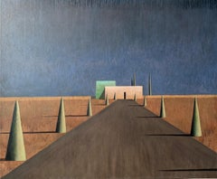 ADUGNIVA 4 by Ramon Enrich - Contemporary painting, landscape, architecture