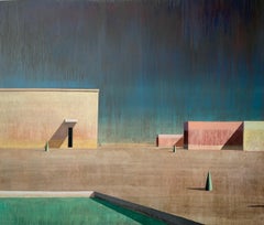 AICNENIMNI by Ramon Enrich - Geometric Landscape & Architecture Painting
