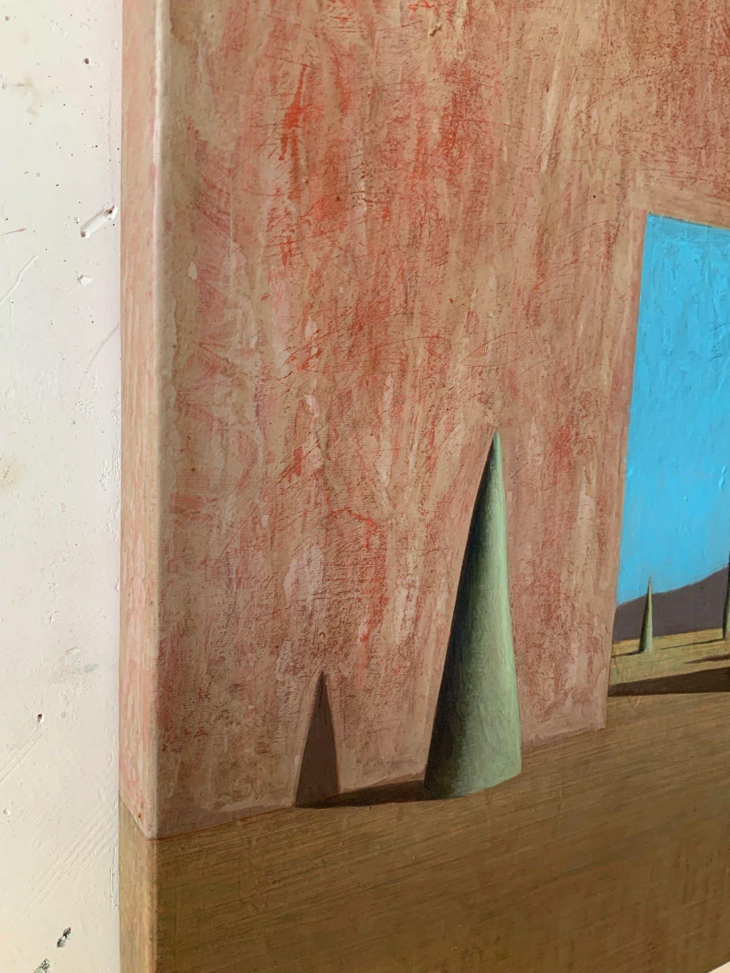 ATROP by Ramon Enrich - Contemporary painting, landscape, architecture, shadows For Sale 3