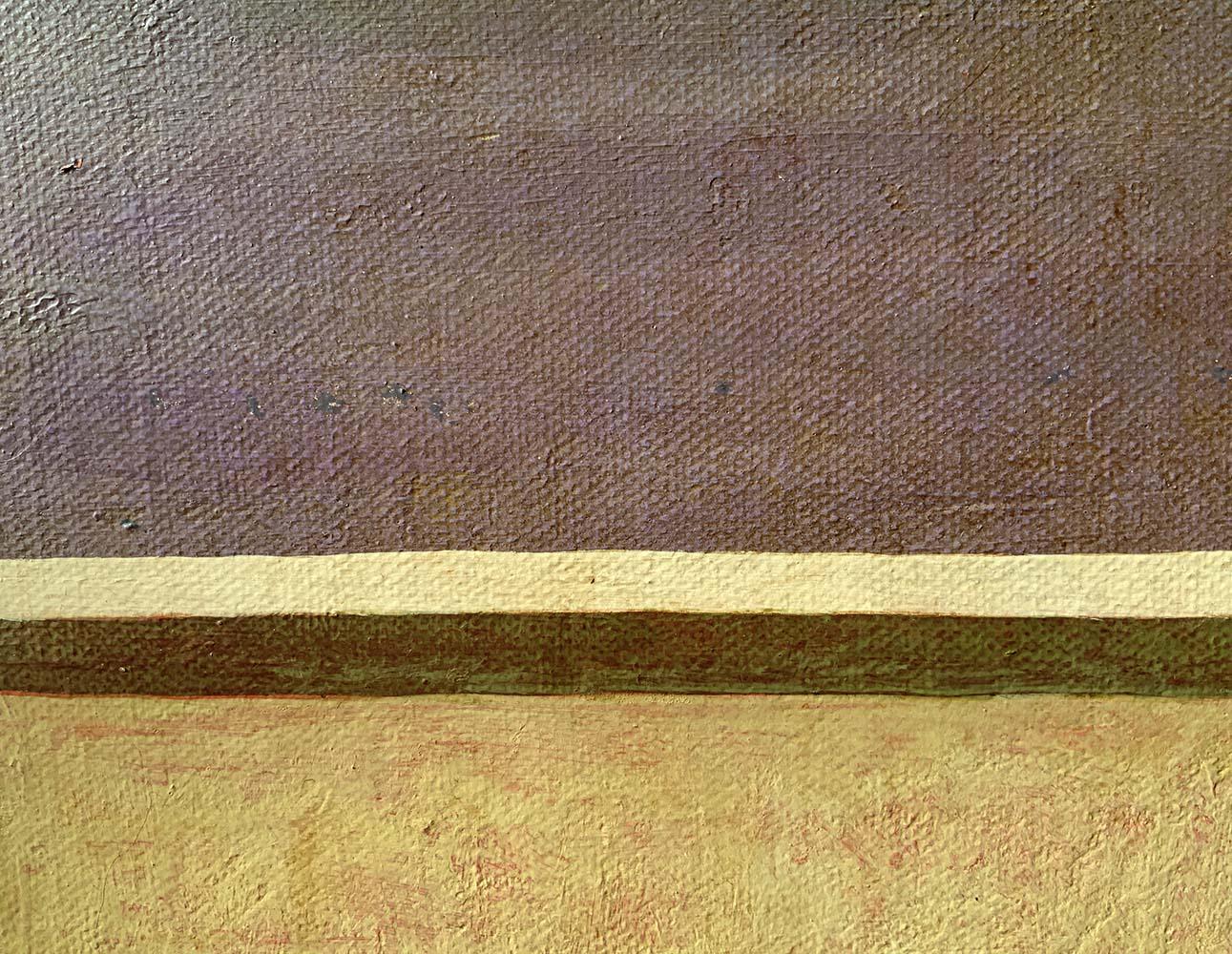 AVUI A LES 8 by Ramon Enrich, Geometric Landscape Painting, purple / earth tones 3