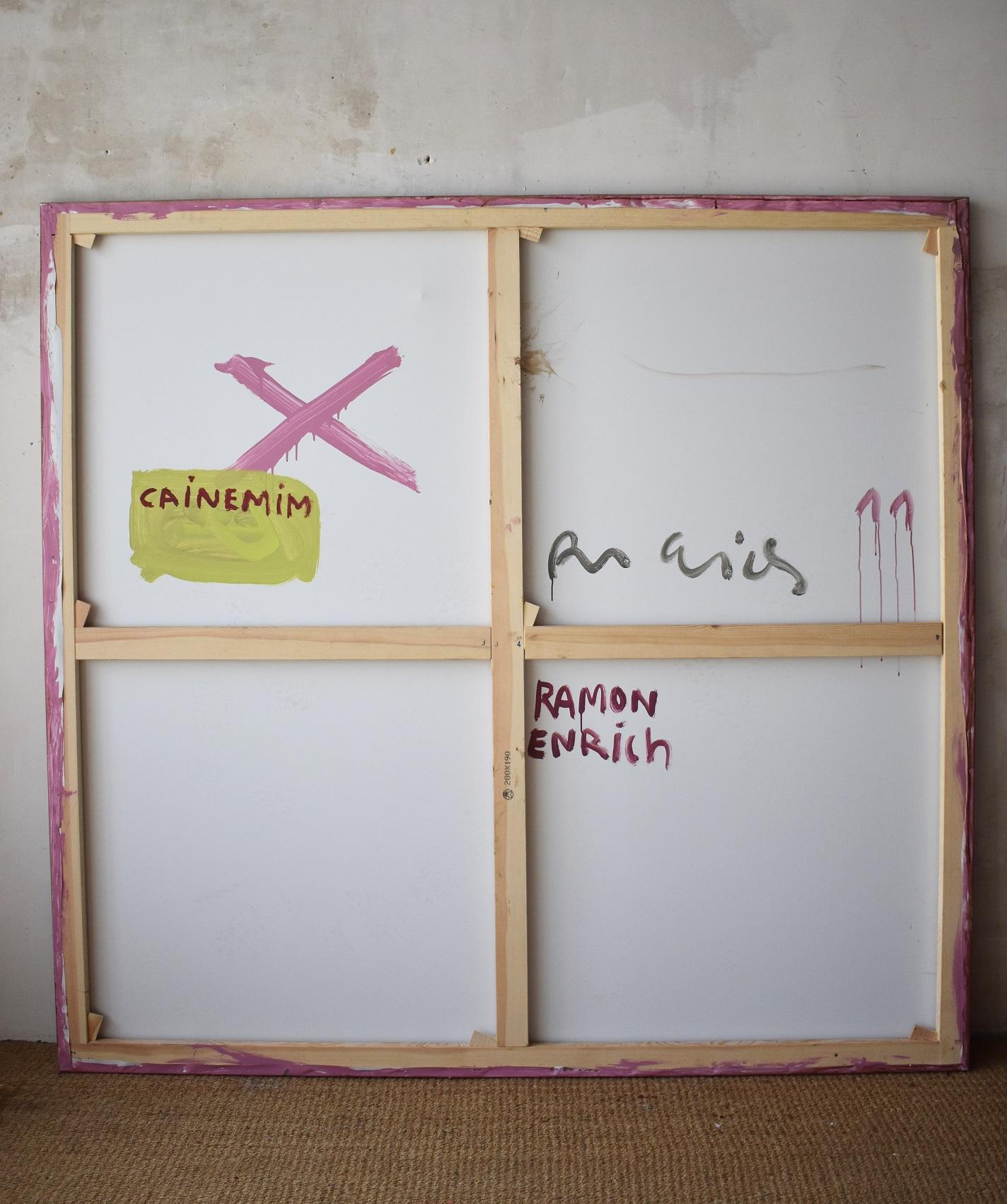 Cainemim de Ramon Enrich - Paisaje geométrico, tonos tierra, paisaje urbano en venta 7