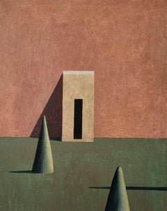 DGR by Ramon Enrich - Geometric landscape painting, acrylic on canvas