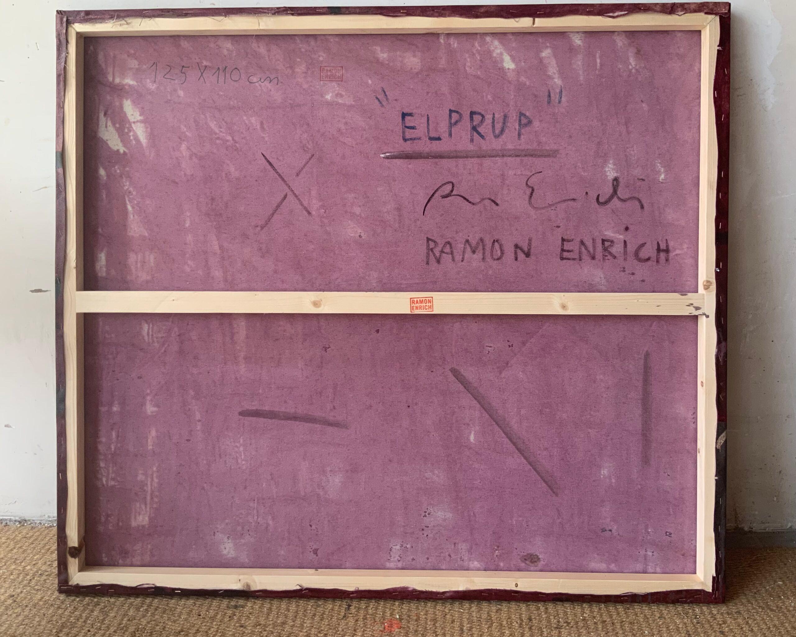 ELPRUP by Ramon Enrich - Contemporary painting, landscape, architecture, pink For Sale 5