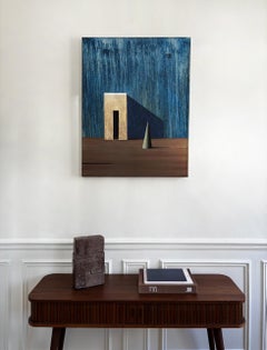 ENTRADA BLAVA by Ramon Enrich - Pintura Arquitectura, Azul