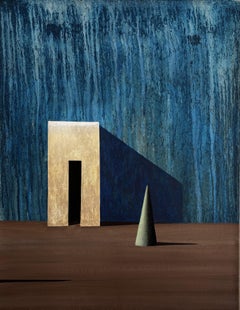 ENTRADA BLAVA by Ramon Enrich - Pintura Arquitectura, Azul