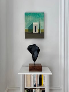 ENTRADA-L by Ramon Enrich - Geometric landscape painting, acrylic on canvas