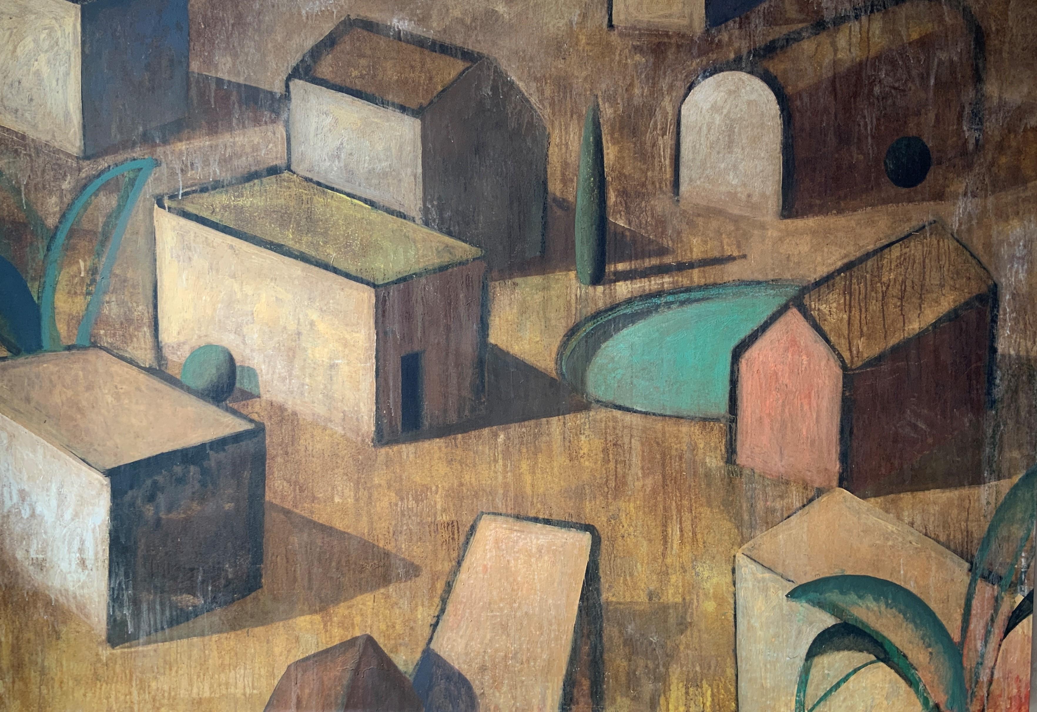 FLORENCE von Ramon Enrich - Architektur und Landschaftsmalerei, Erdtöne