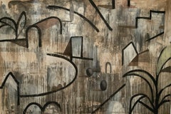 GRAN ESBOS - Contemporary Geometric Landscape painting, large size