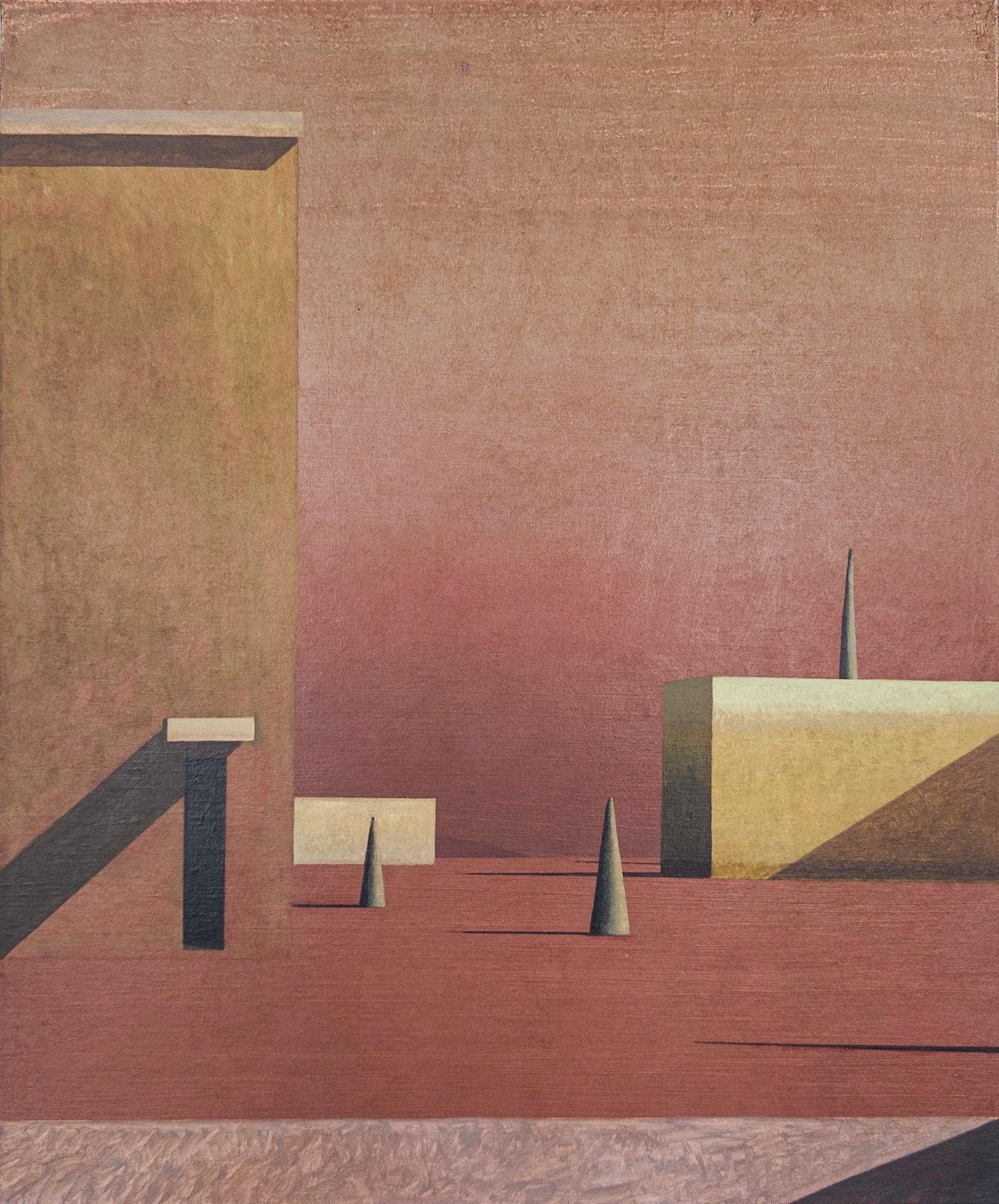 Igoleu is a unique acrylic on canvas painting by contemporary artist Ramon Enrich, dimensions are 60 × 50 cm (23.6 x 19.7 in). 
The artwork is signed, sold unframed and comes with a certificate of authenticity. 

The painting portrays a surreal