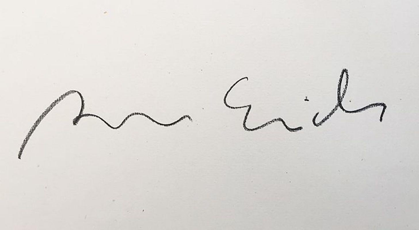 NOT by Ramon Enrich - Abstract painting, typography, letters, orange For Sale 2