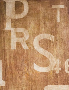 NOT di Ramon Enrich - Pittura astratta, tipografia, lettere, arancione