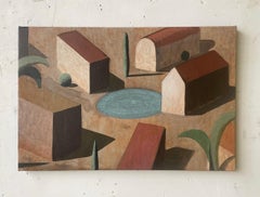 Olf by Ramon Enrich - Contemporary landscape painting, architecture, figurative