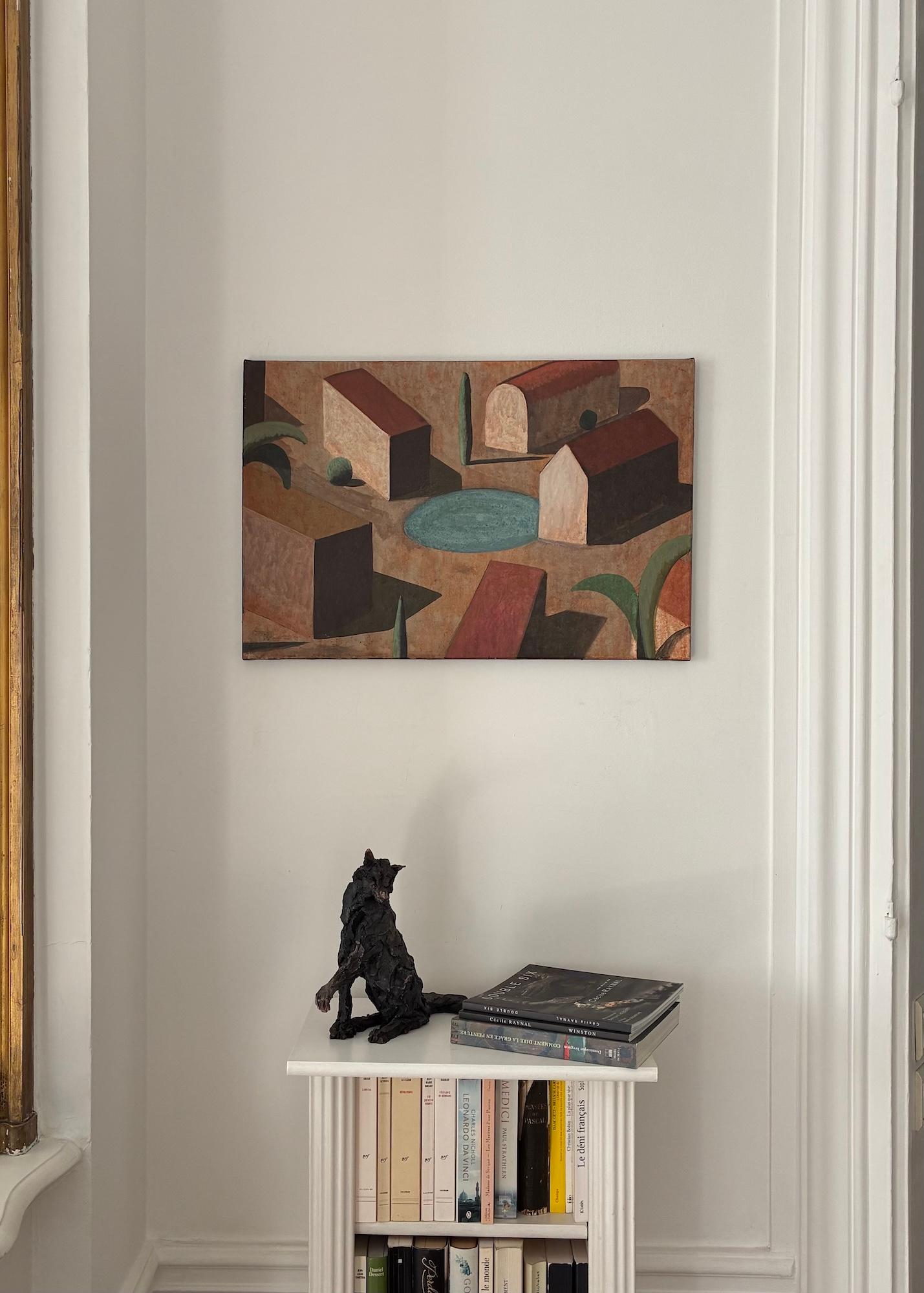Olf de Ramon Enrich - Pintura contemporánea de paisaje, arquitectura, figurativa en venta 2